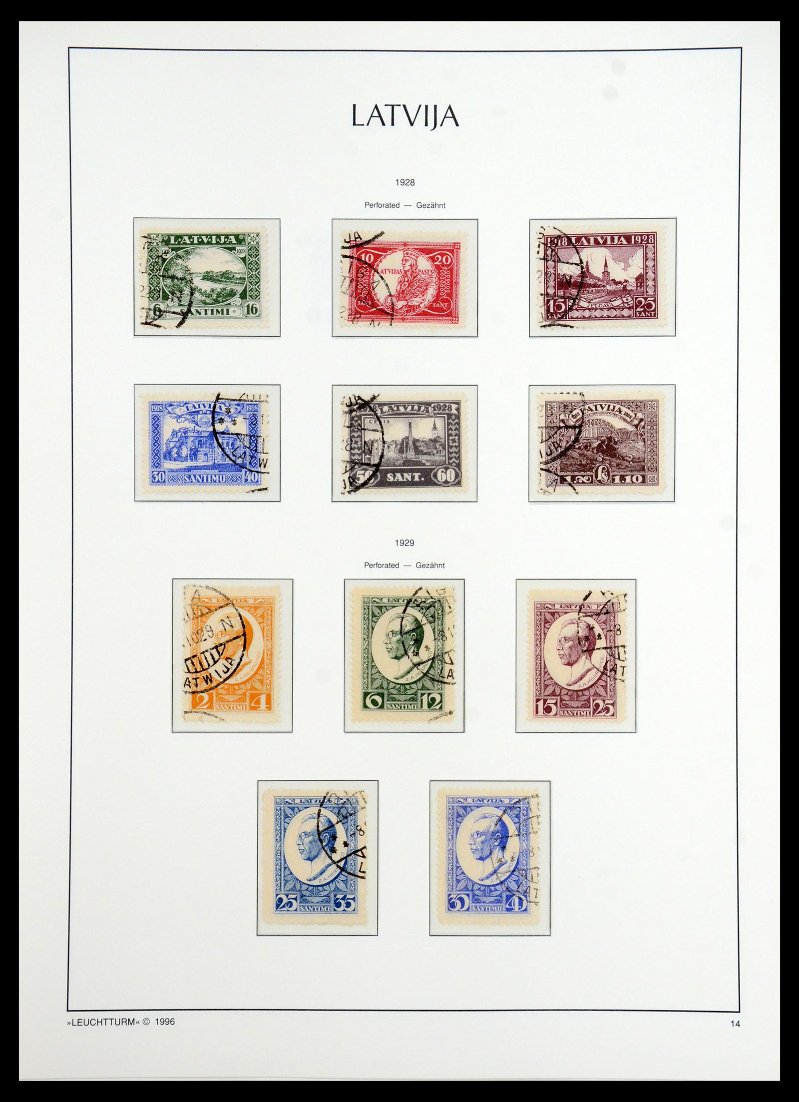35349 016 - Postzegelverzameling 35349 Baltische Staten 1918-1940.