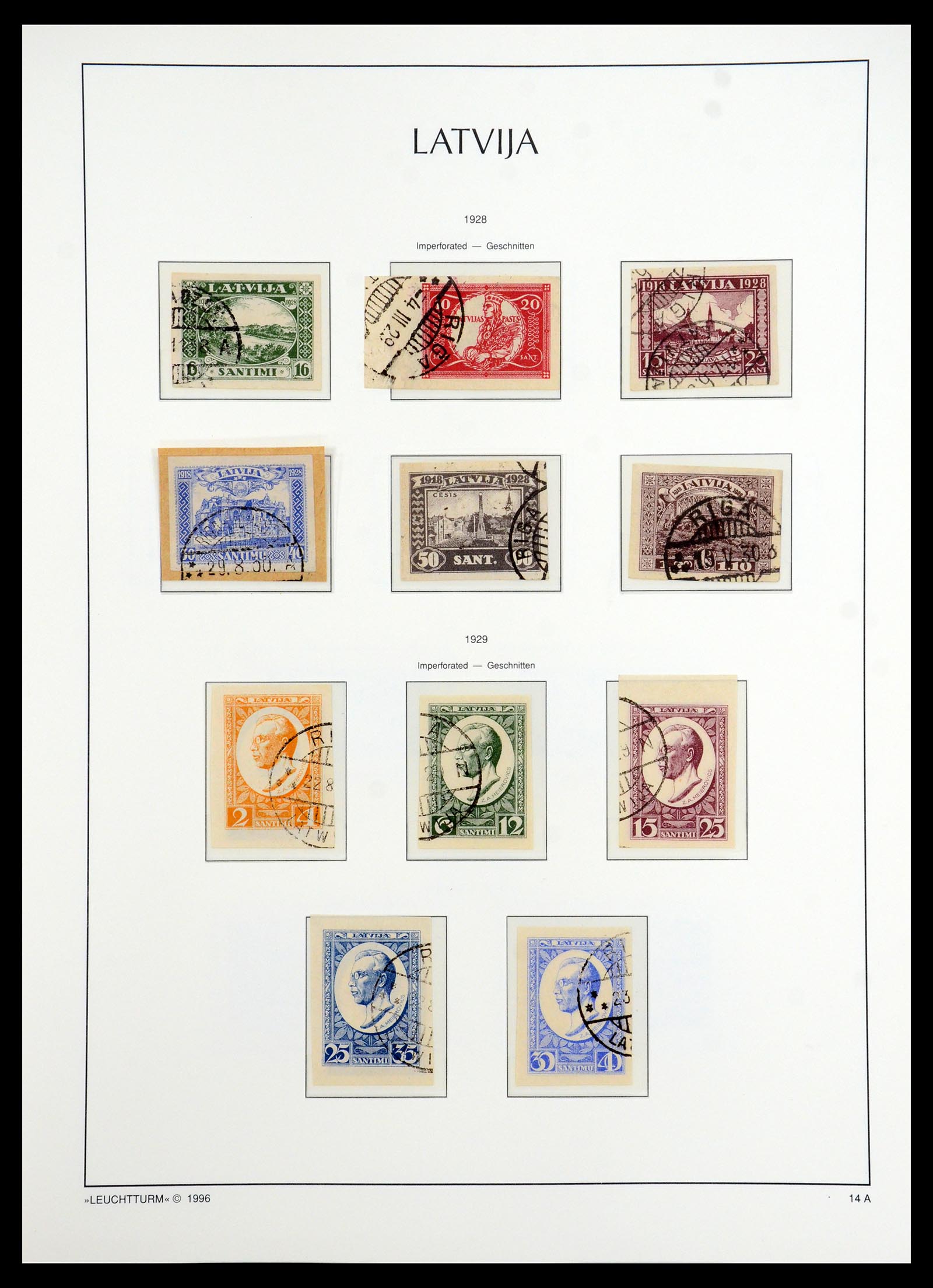 35349 017 - Postzegelverzameling 35349 Baltische Staten 1918-1940.