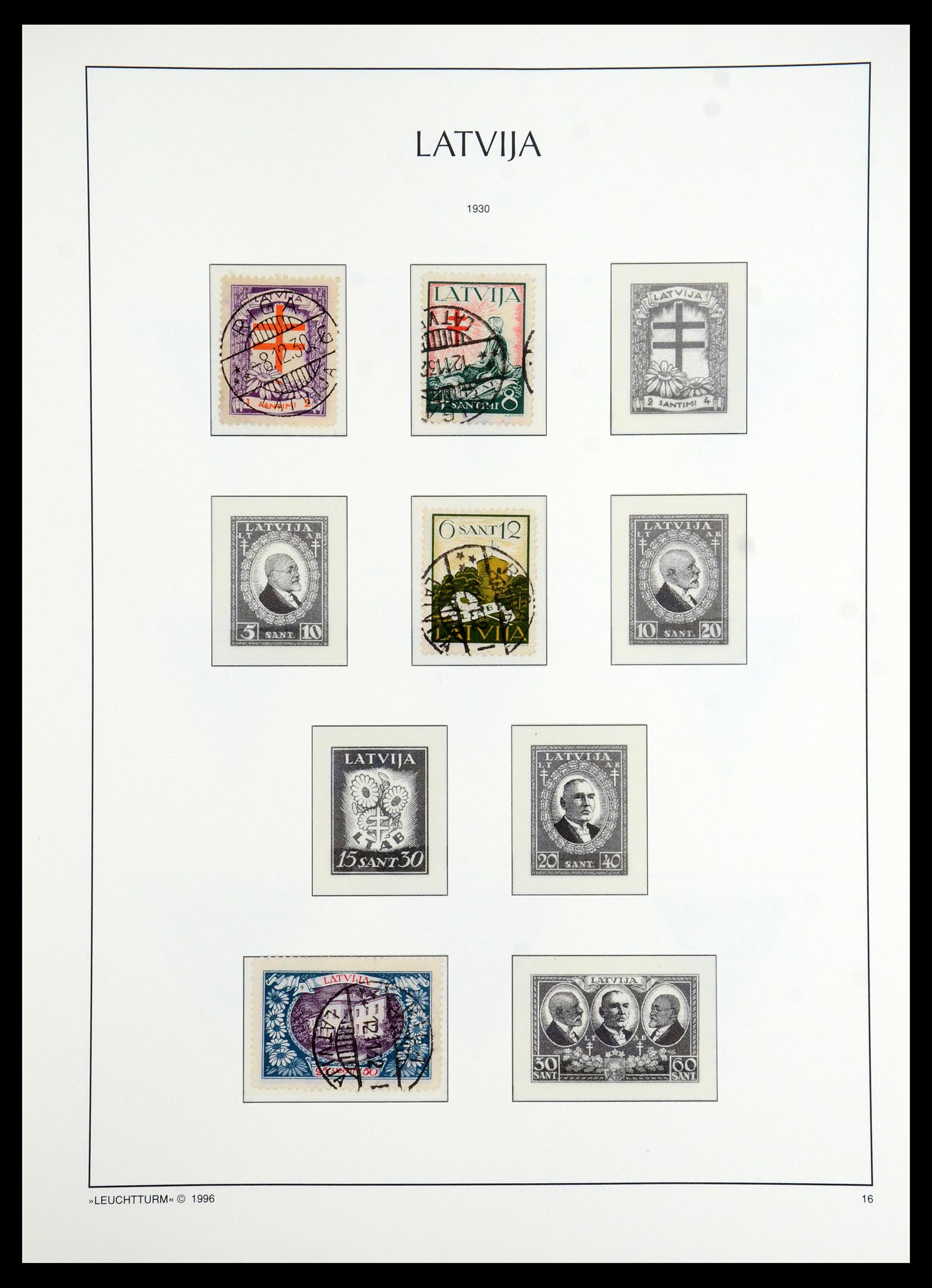 35349 019 - Postzegelverzameling 35349 Baltische Staten 1918-1940.