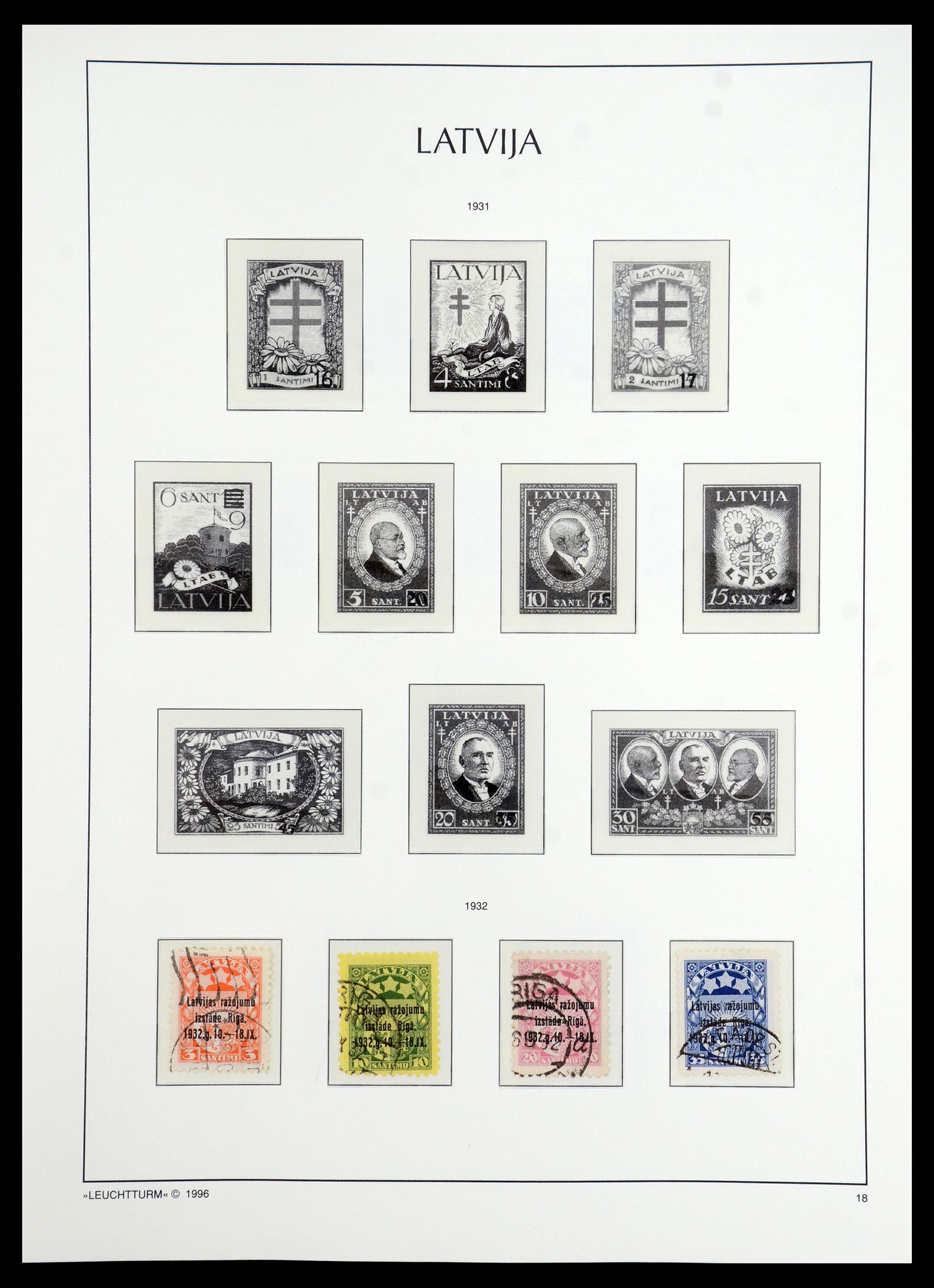 35349 022 - Postzegelverzameling 35349 Baltische Staten 1918-1940.