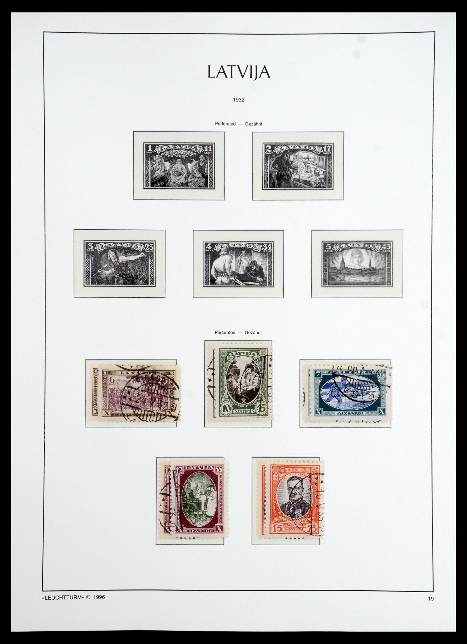 35349 023 - Postzegelverzameling 35349 Baltische Staten 1918-1940.