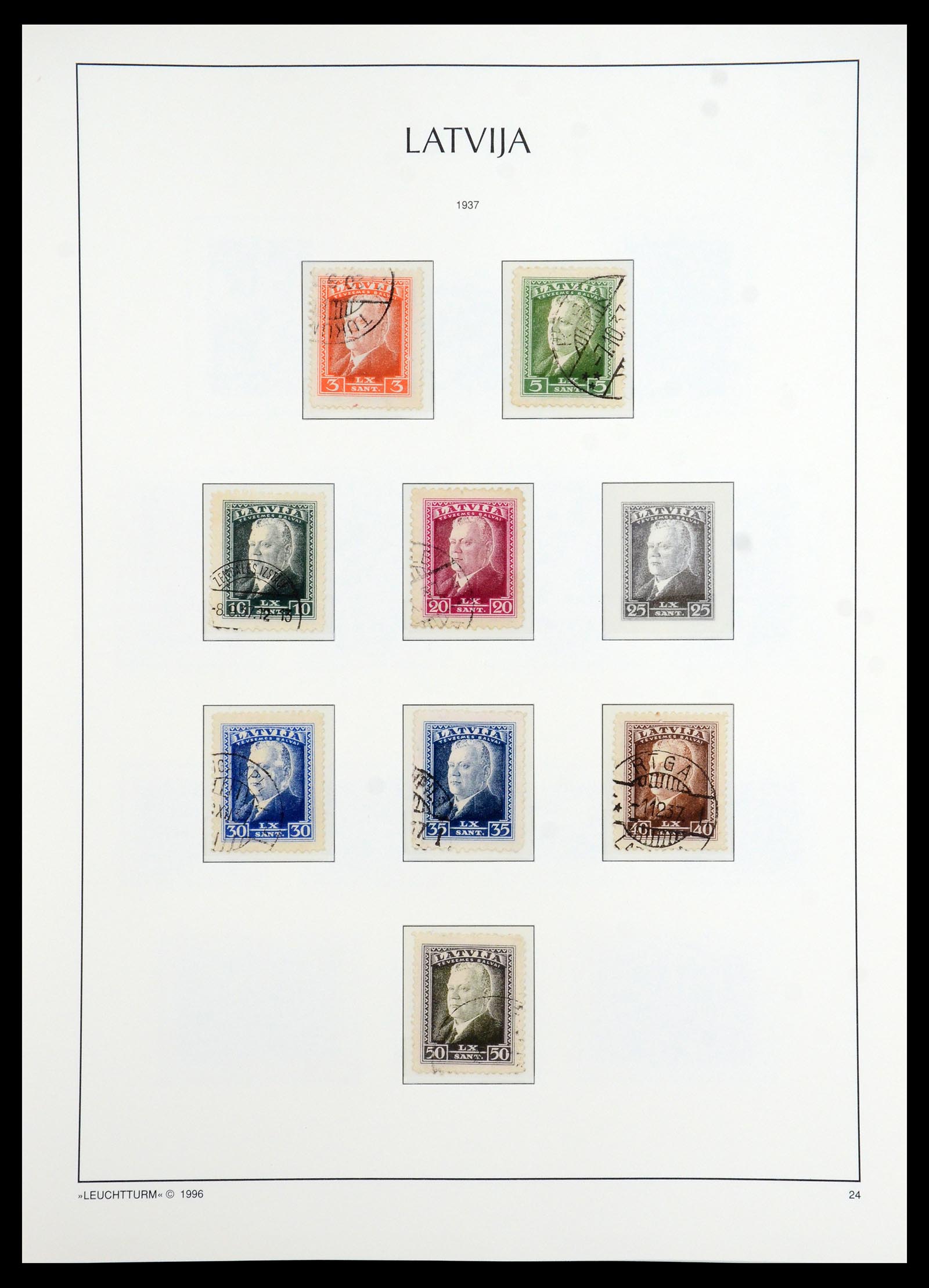 35349 029 - Postzegelverzameling 35349 Baltische Staten 1918-1940.
