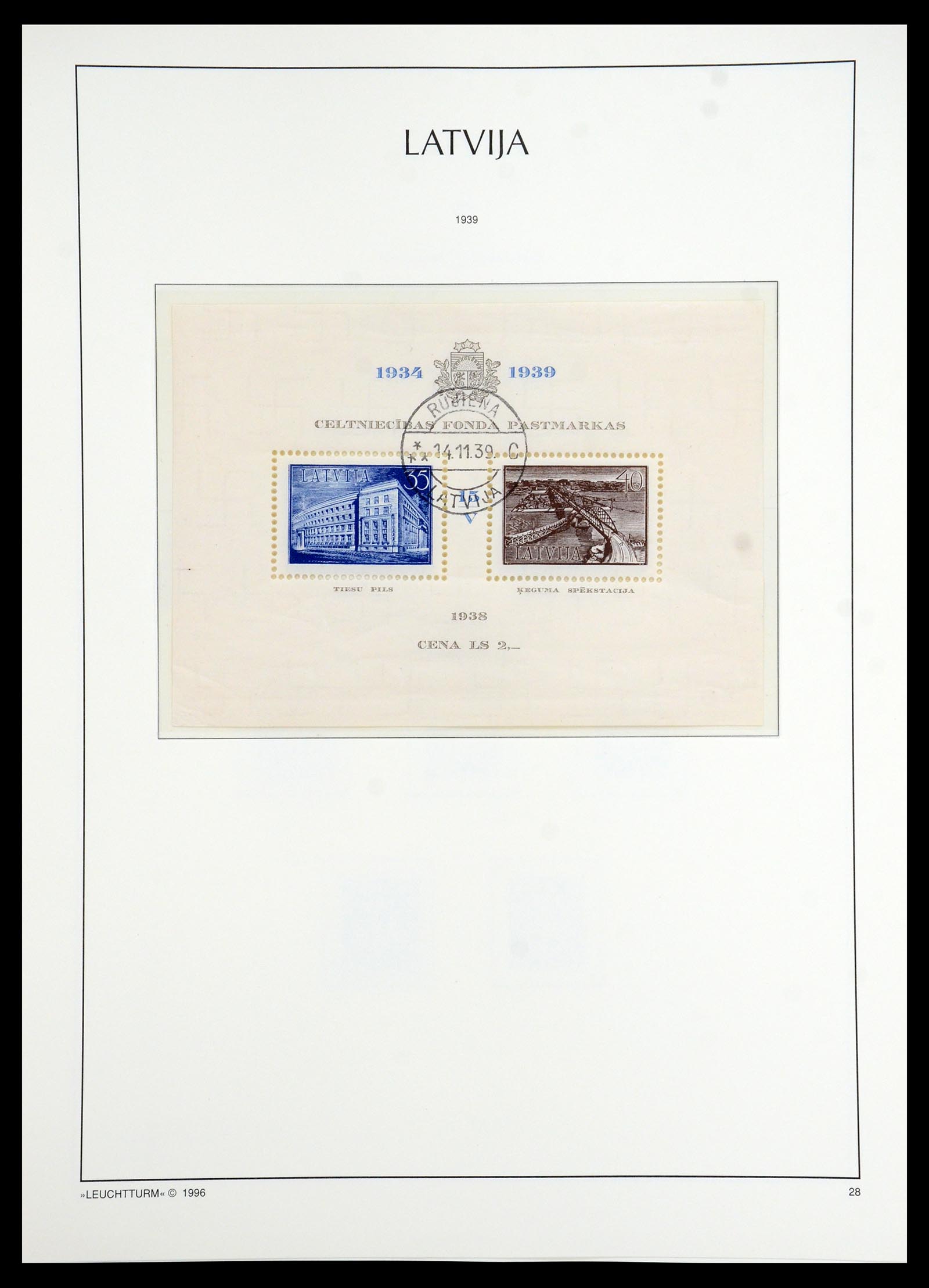 35349 033 - Postzegelverzameling 35349 Baltische Staten 1918-1940.