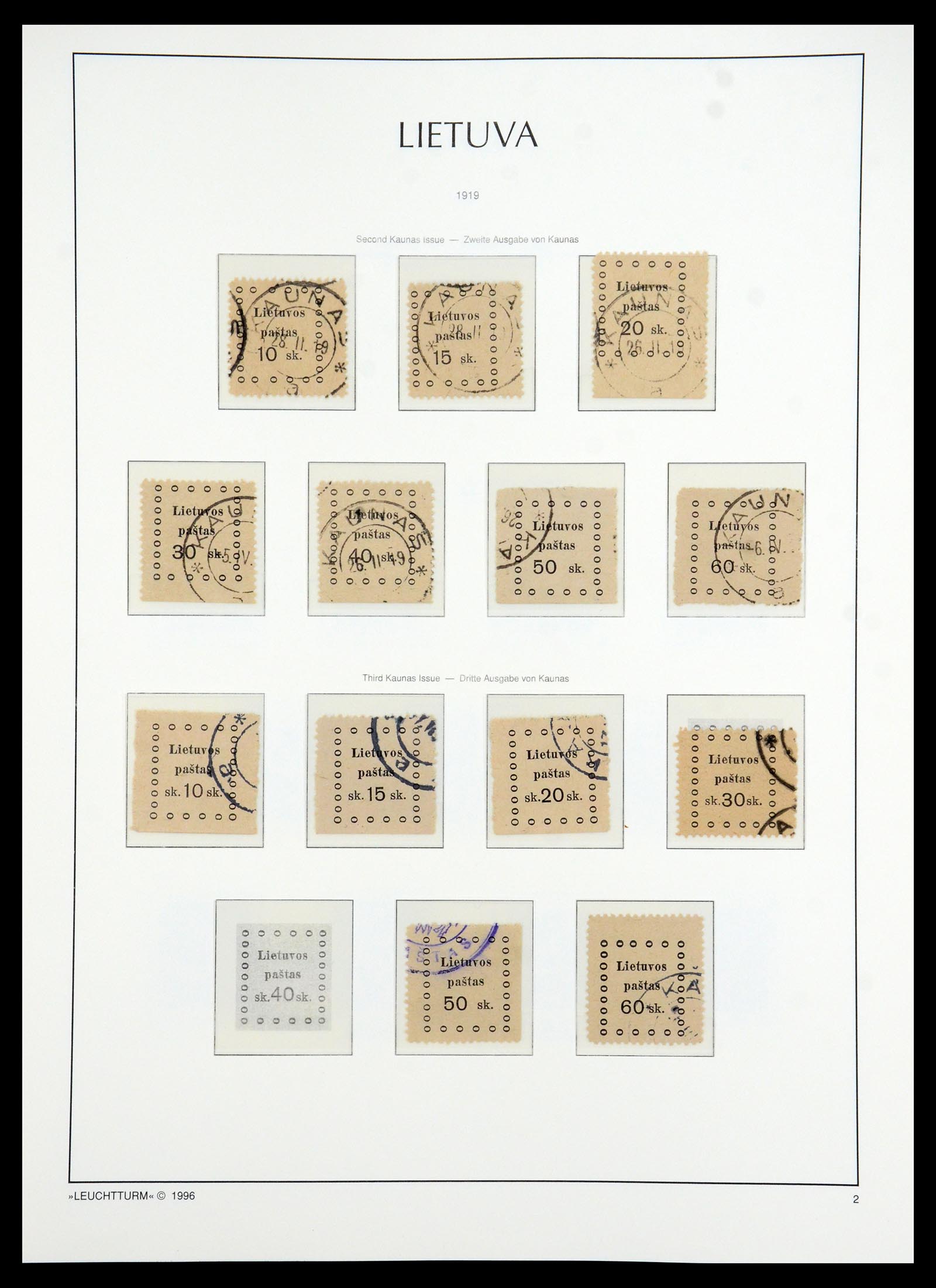 35349 037 - Postzegelverzameling 35349 Baltische Staten 1918-1940.
