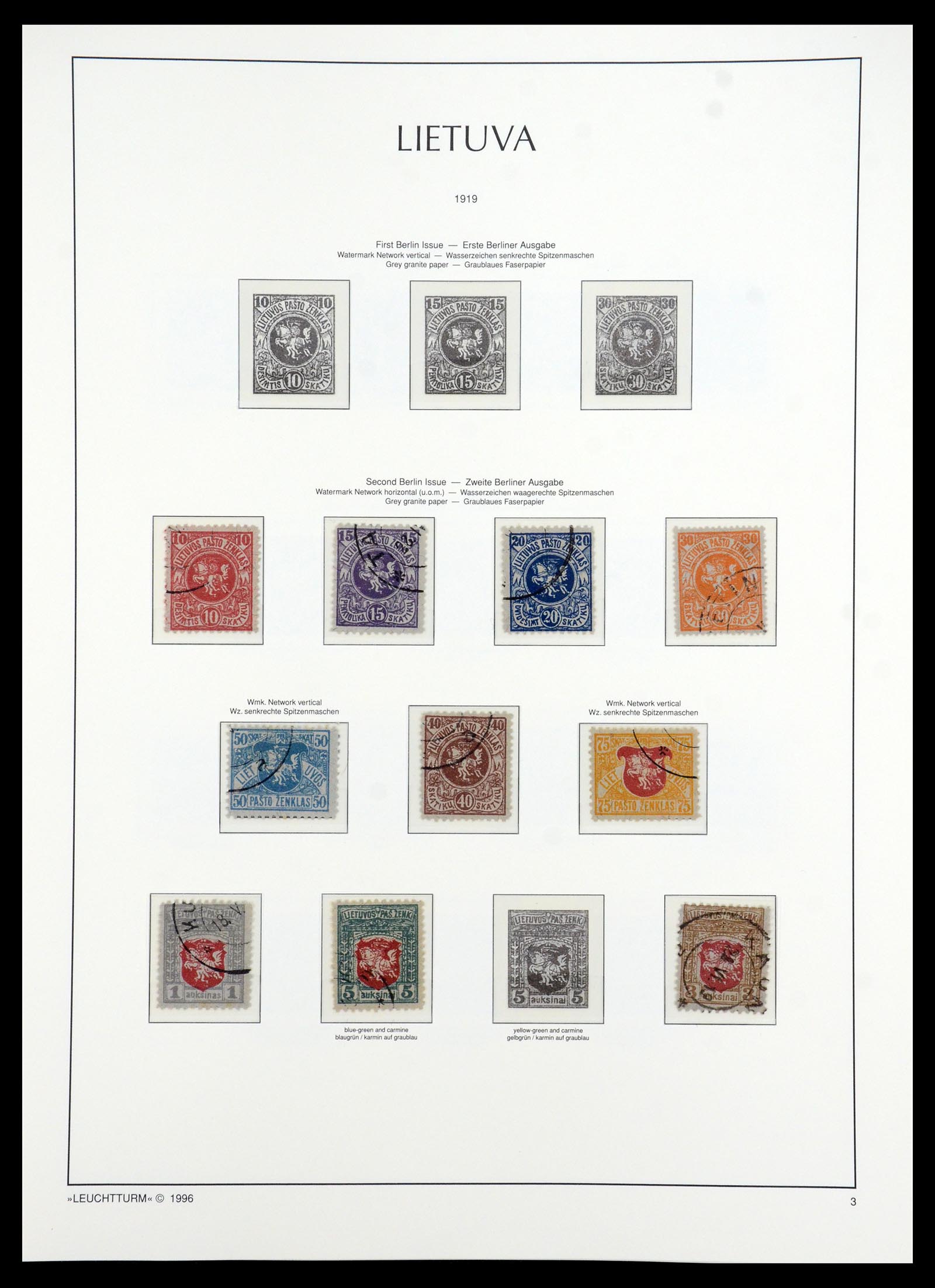 35349 038 - Postzegelverzameling 35349 Baltische Staten 1918-1940.