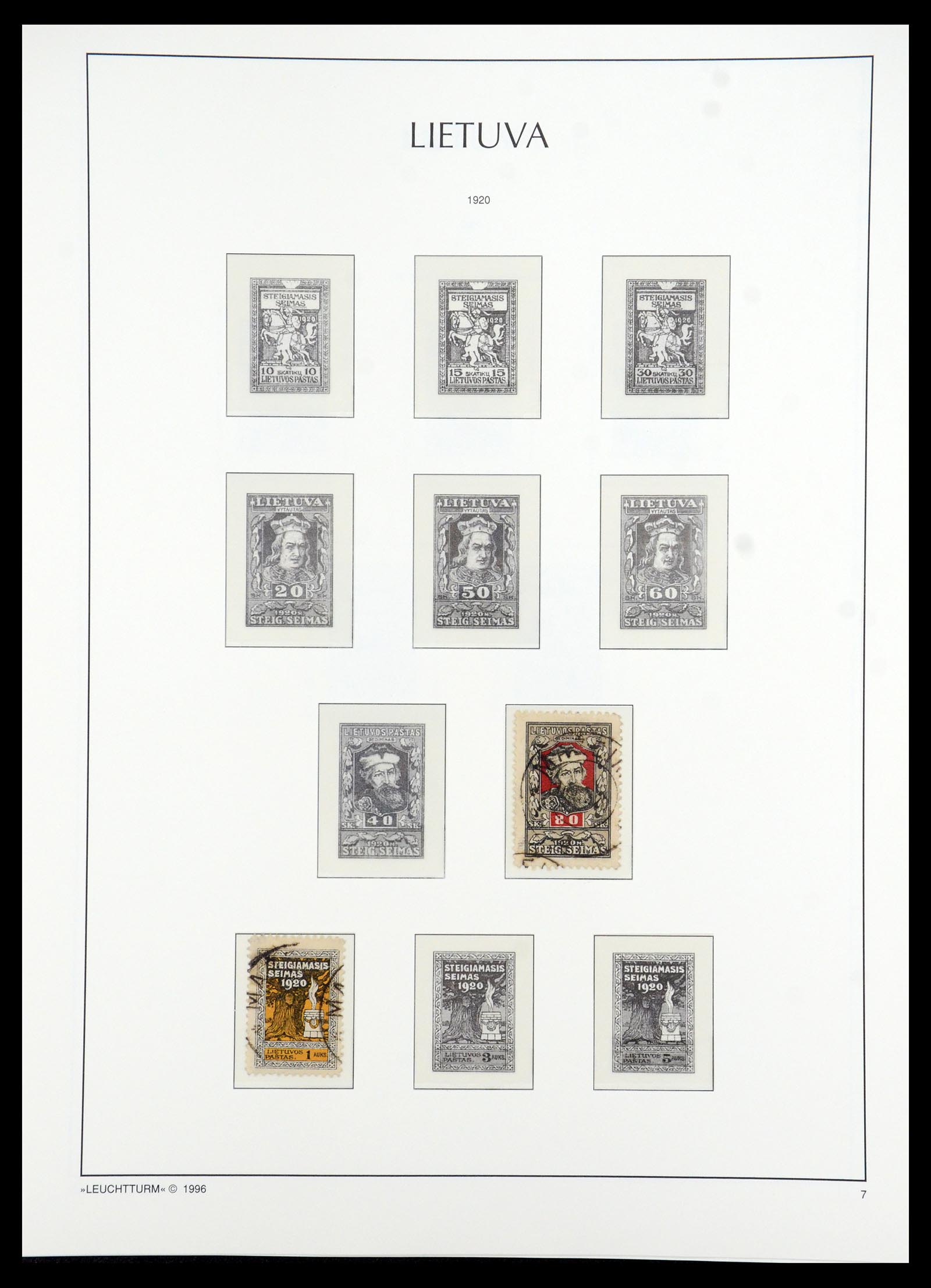 35349 040 - Postzegelverzameling 35349 Baltische Staten 1918-1940.