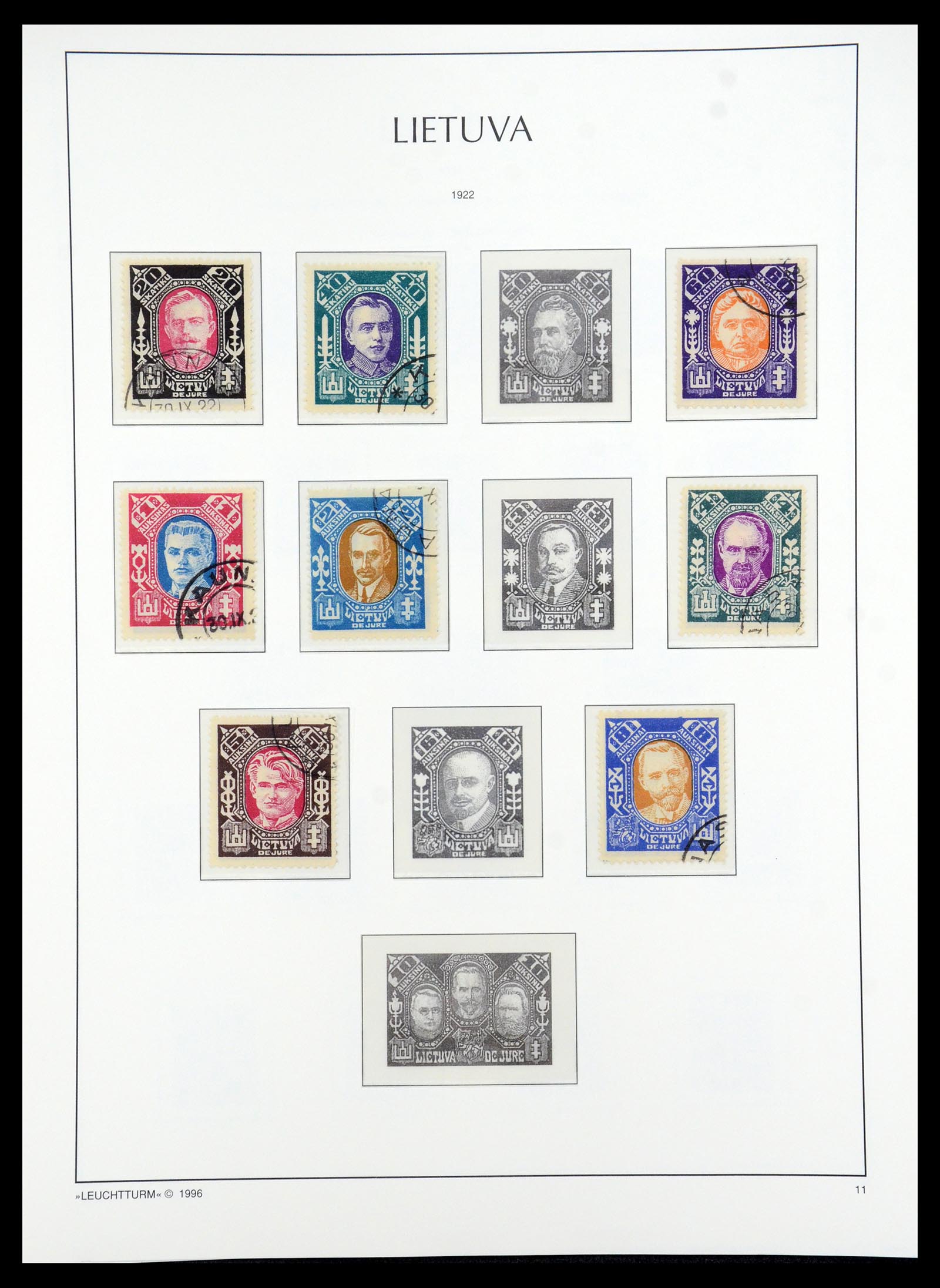 35349 044 - Postzegelverzameling 35349 Baltische Staten 1918-1940.