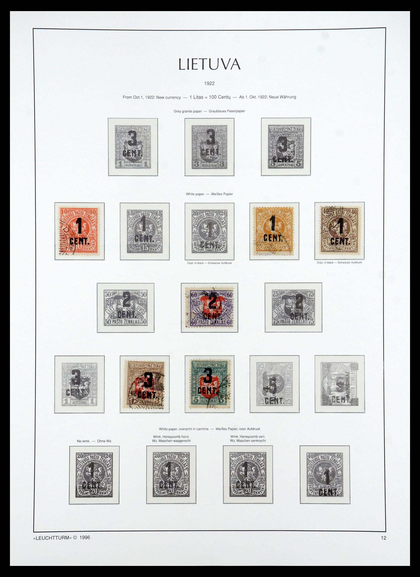 35349 045 - Postzegelverzameling 35349 Baltische Staten 1918-1940.