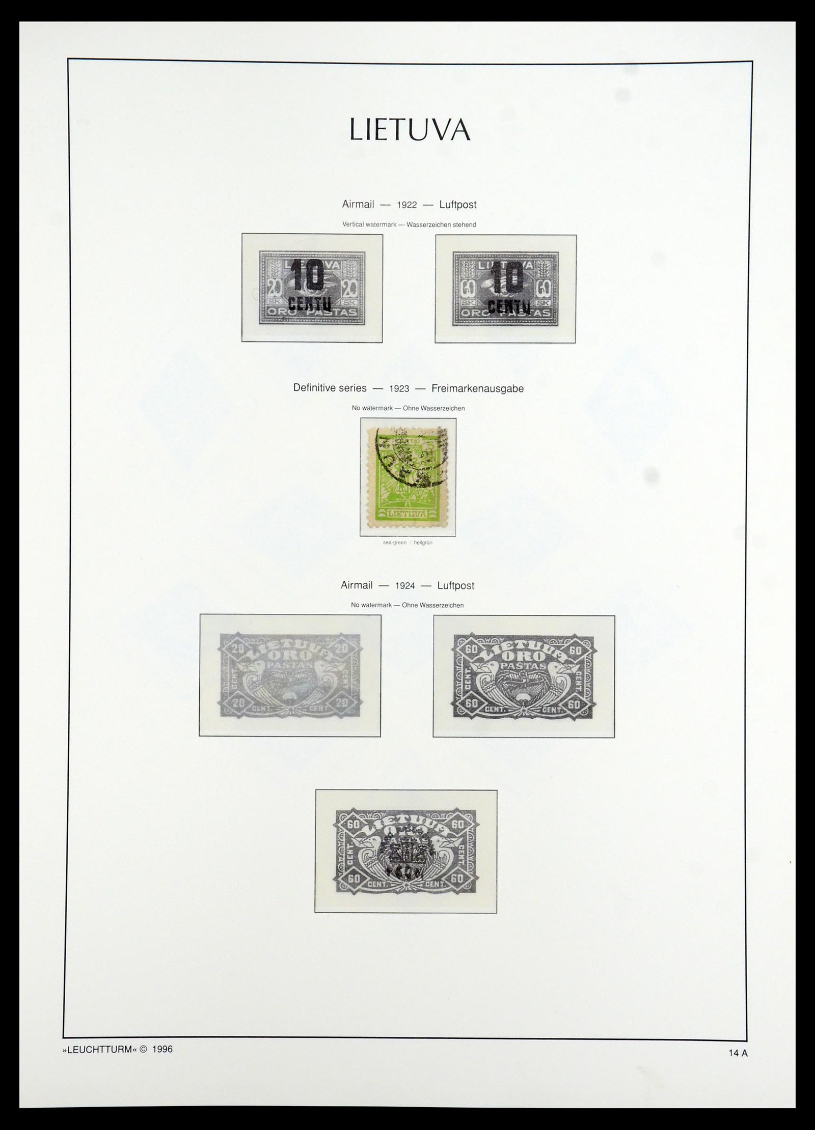 35349 047 - Postzegelverzameling 35349 Baltische Staten 1918-1940.