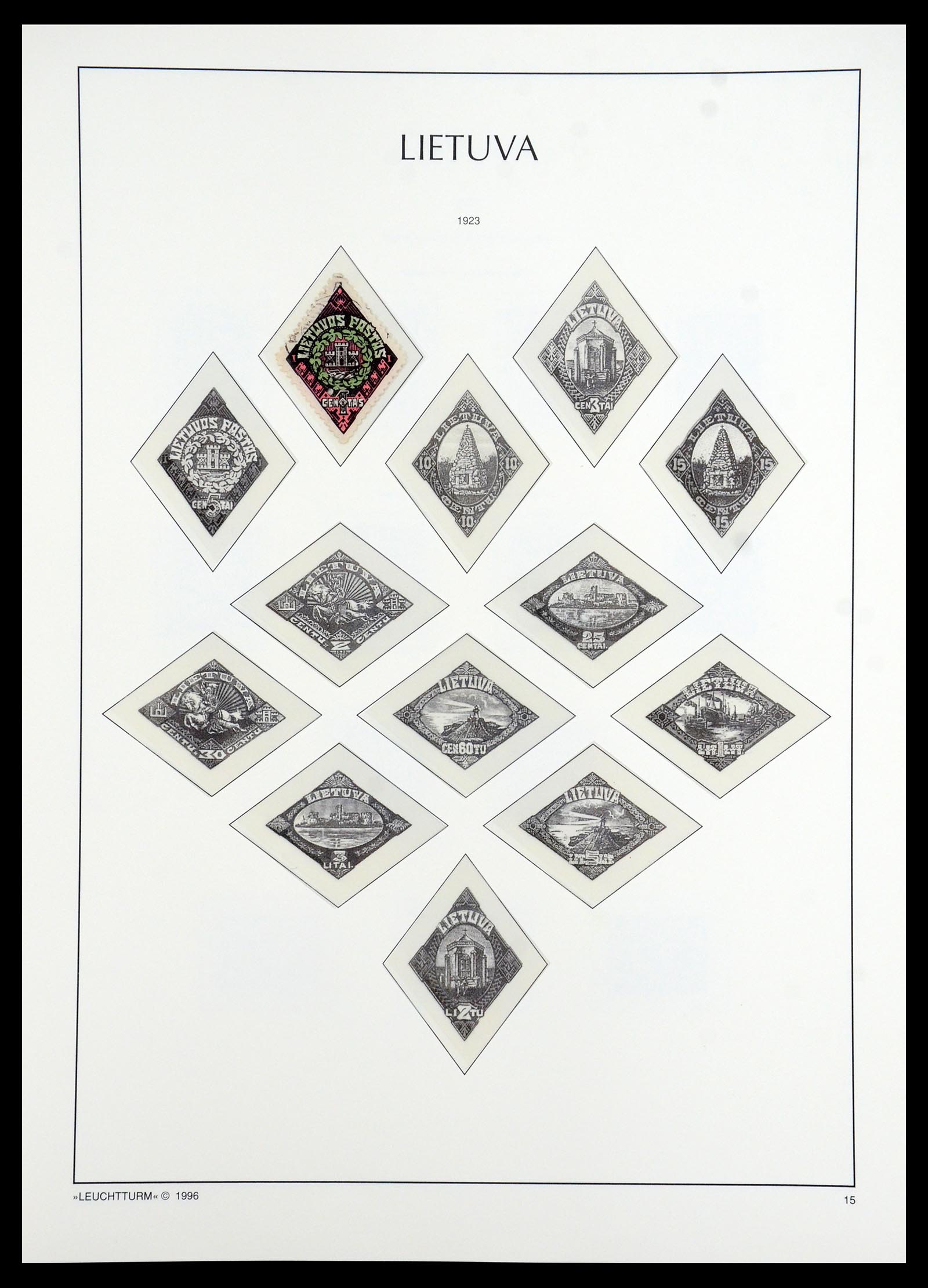 35349 048 - Postzegelverzameling 35349 Baltische Staten 1918-1940.