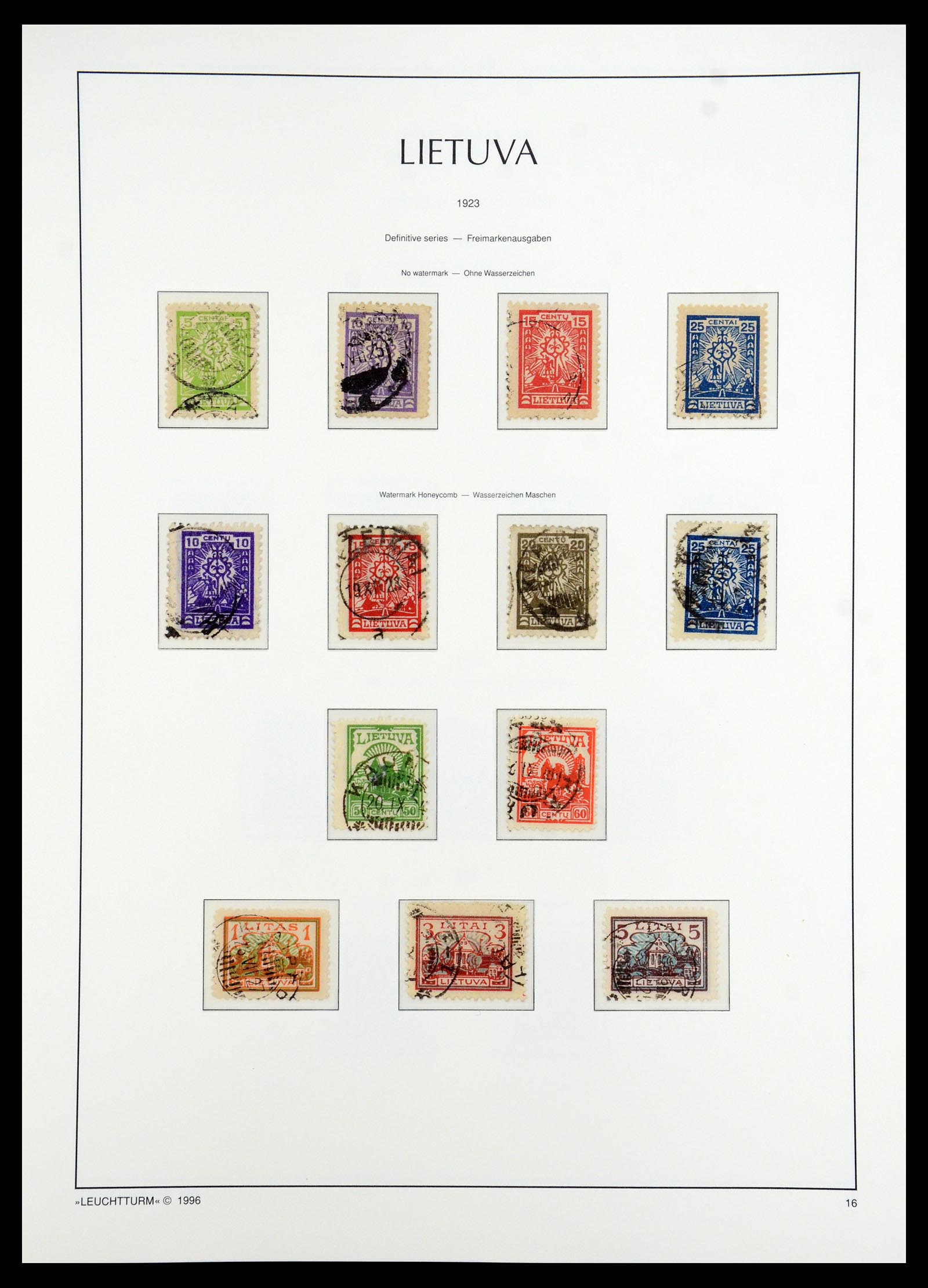 35349 049 - Postzegelverzameling 35349 Baltische Staten 1918-1940.