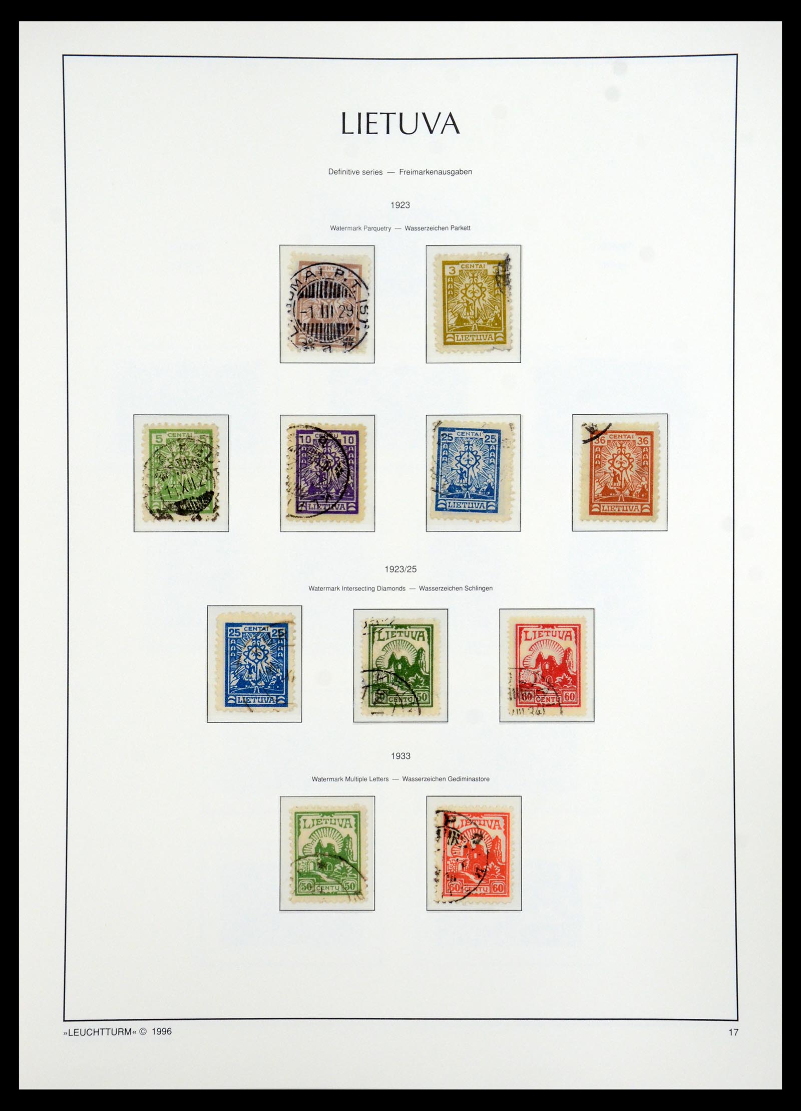 35349 050 - Postzegelverzameling 35349 Baltische Staten 1918-1940.