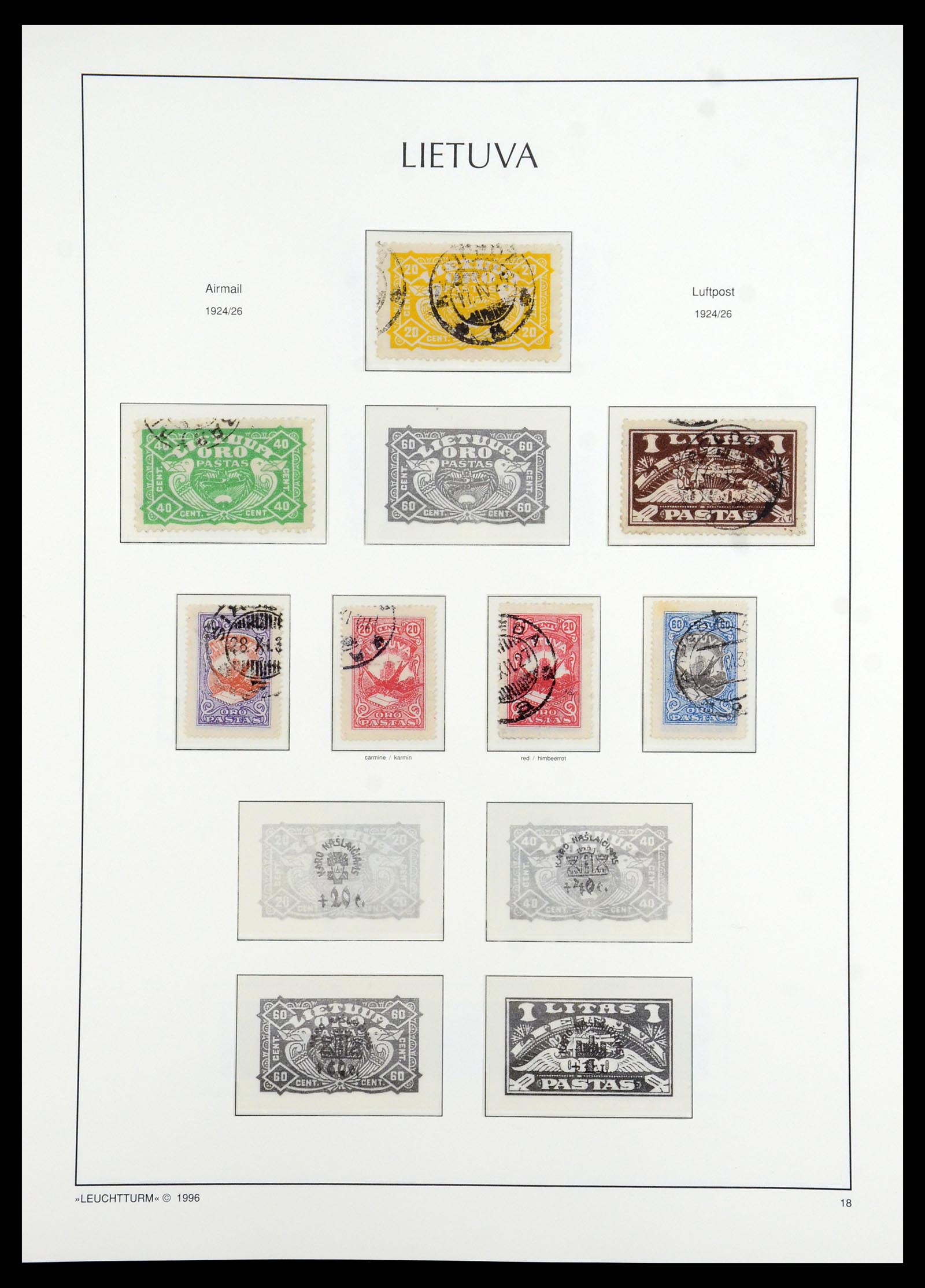 35349 051 - Postzegelverzameling 35349 Baltische Staten 1918-1940.