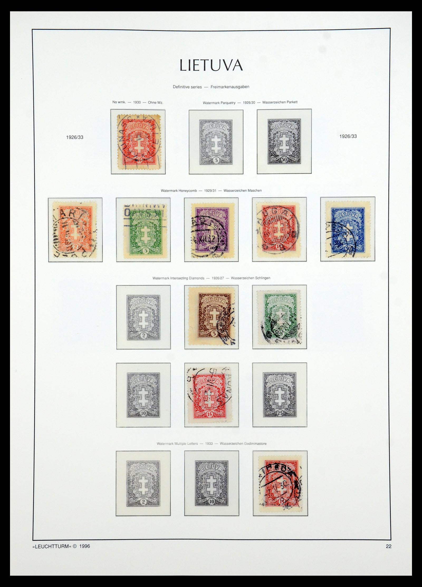 35349 053 - Postzegelverzameling 35349 Baltische Staten 1918-1940.