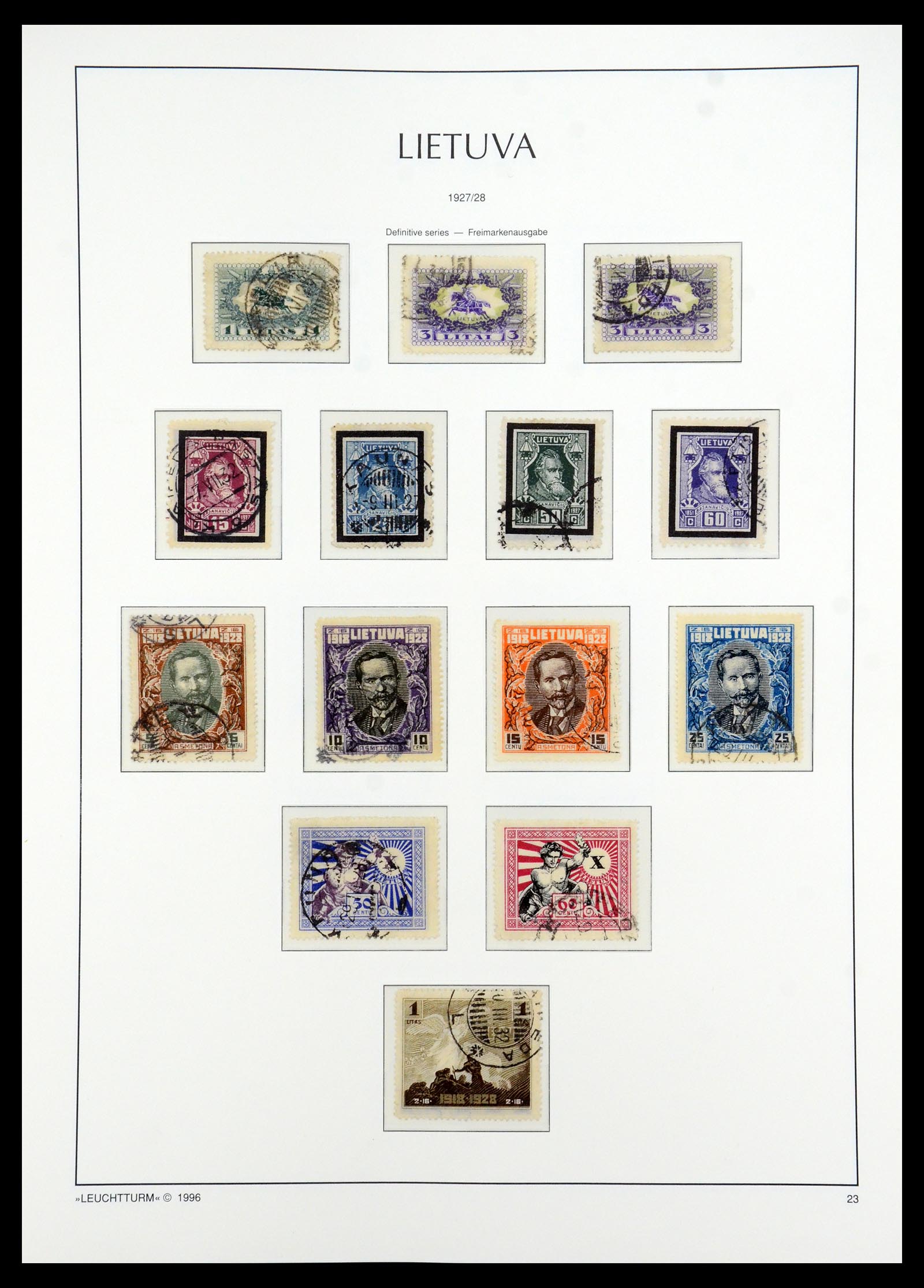 35349 054 - Postzegelverzameling 35349 Baltische Staten 1918-1940.
