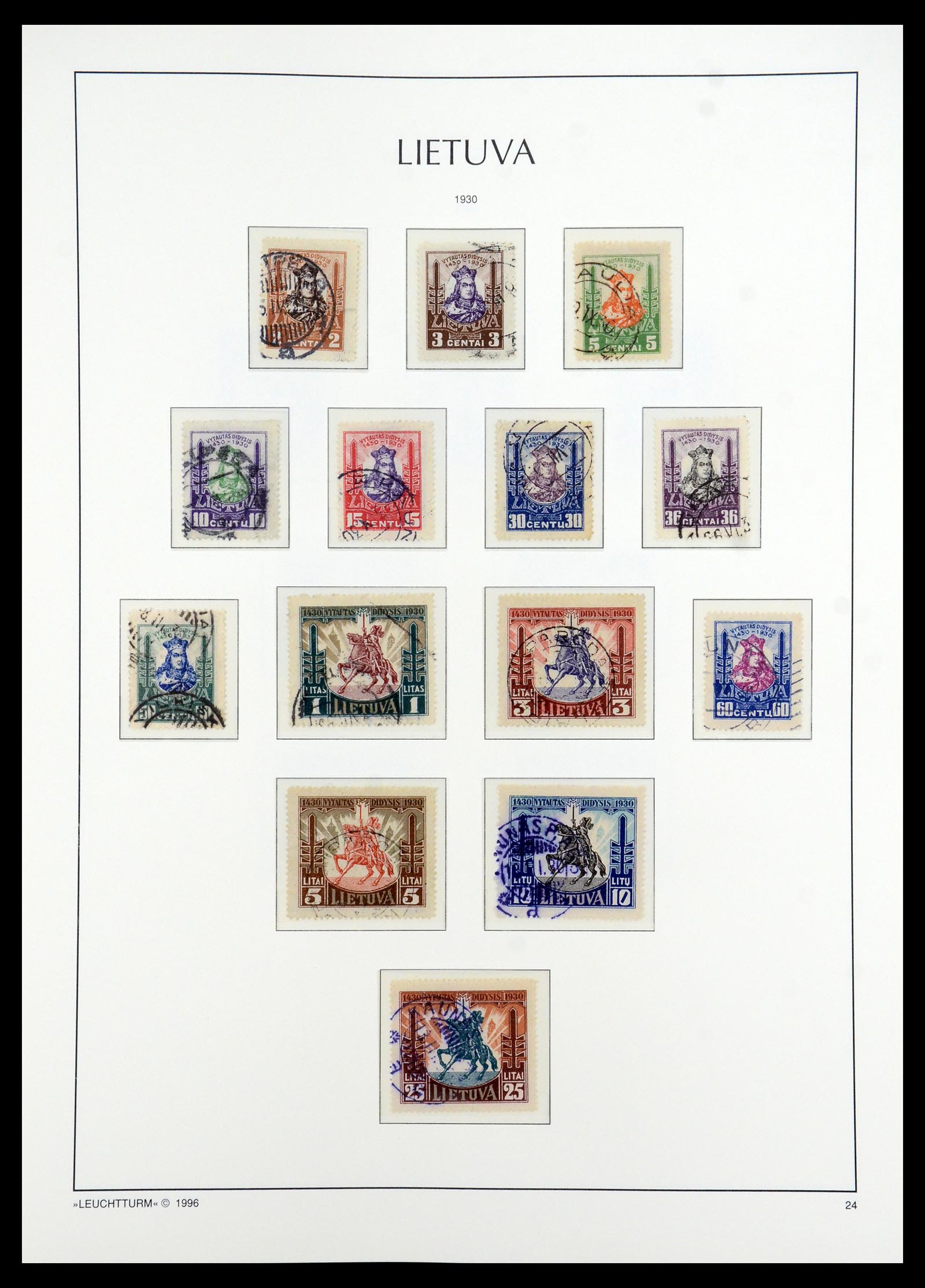 35349 055 - Postzegelverzameling 35349 Baltische Staten 1918-1940.