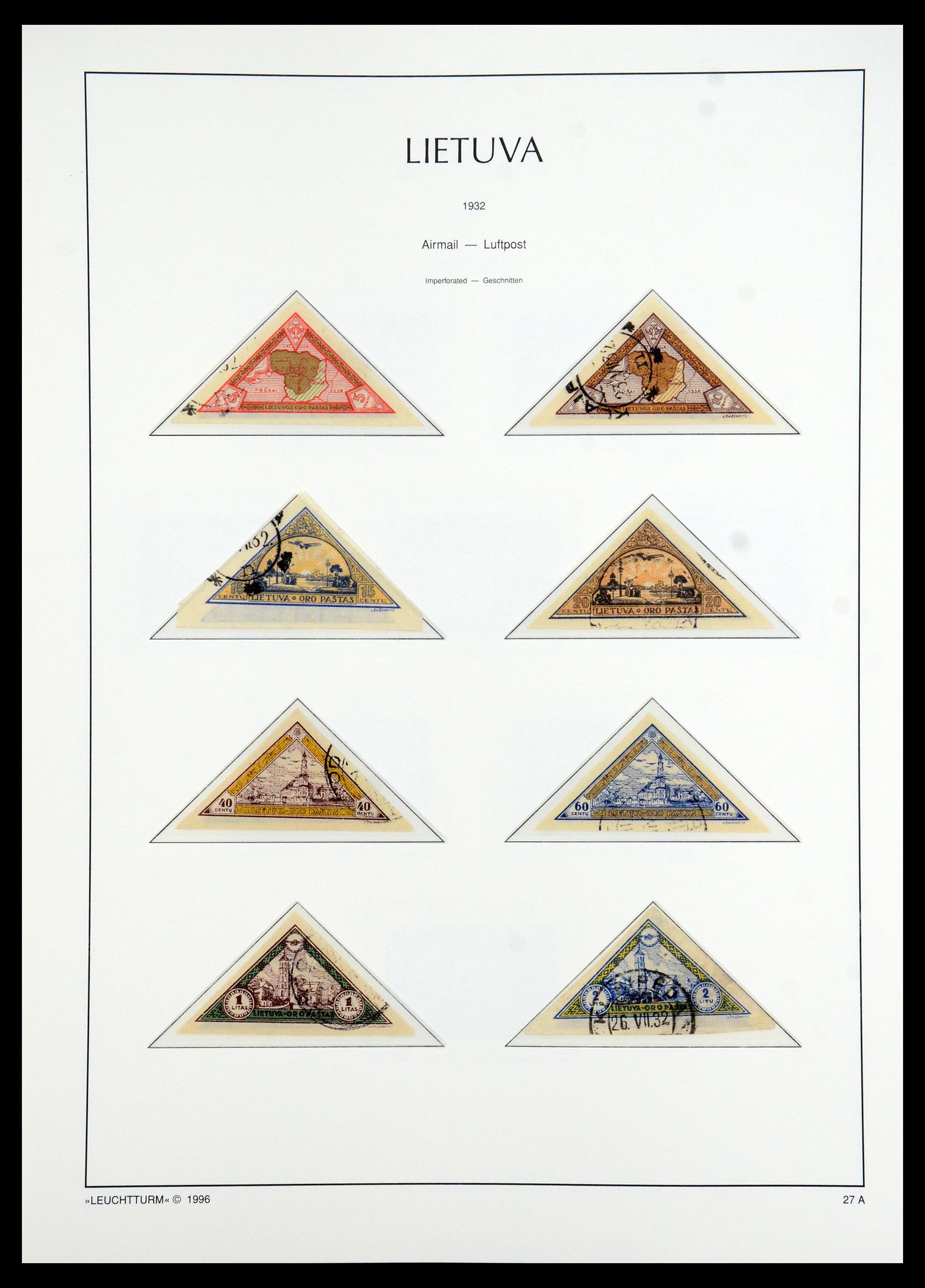 35349 060 - Postzegelverzameling 35349 Baltische Staten 1918-1940.