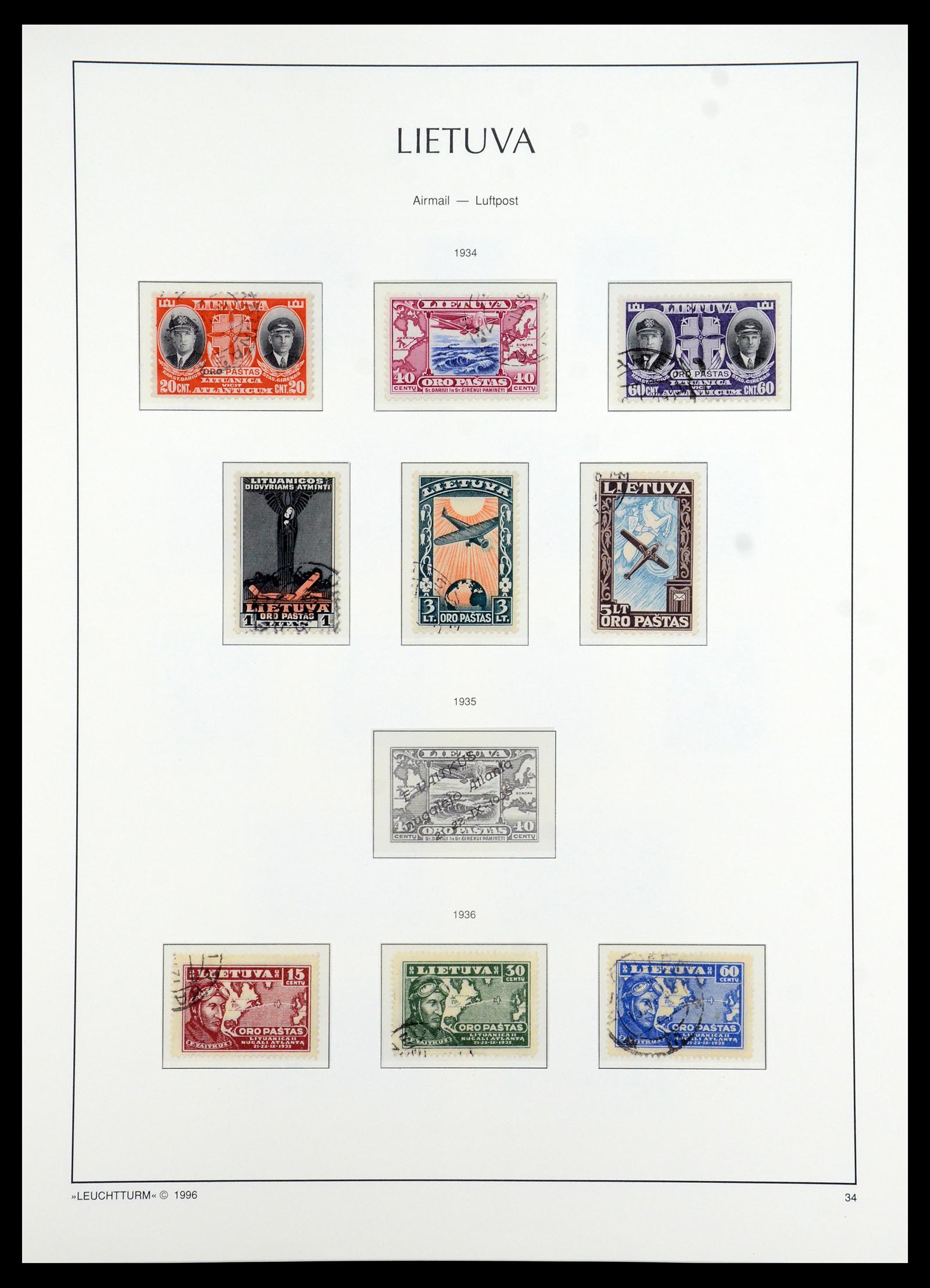 35349 073 - Stamp Collection 35349 Baltic States 1918-1940.