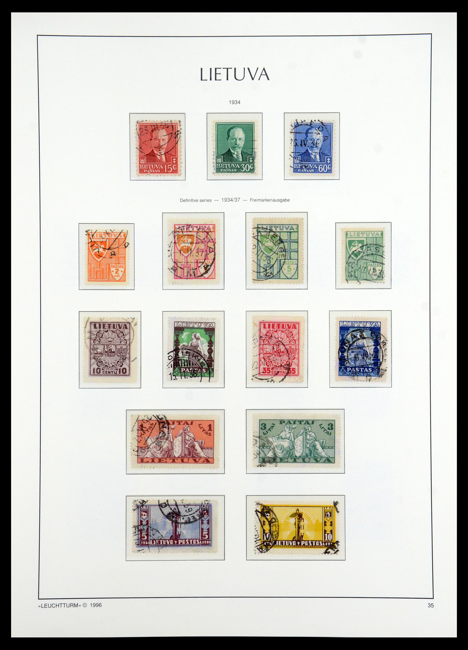 35349 074 - Stamp Collection 35349 Baltic States 1918-1940.