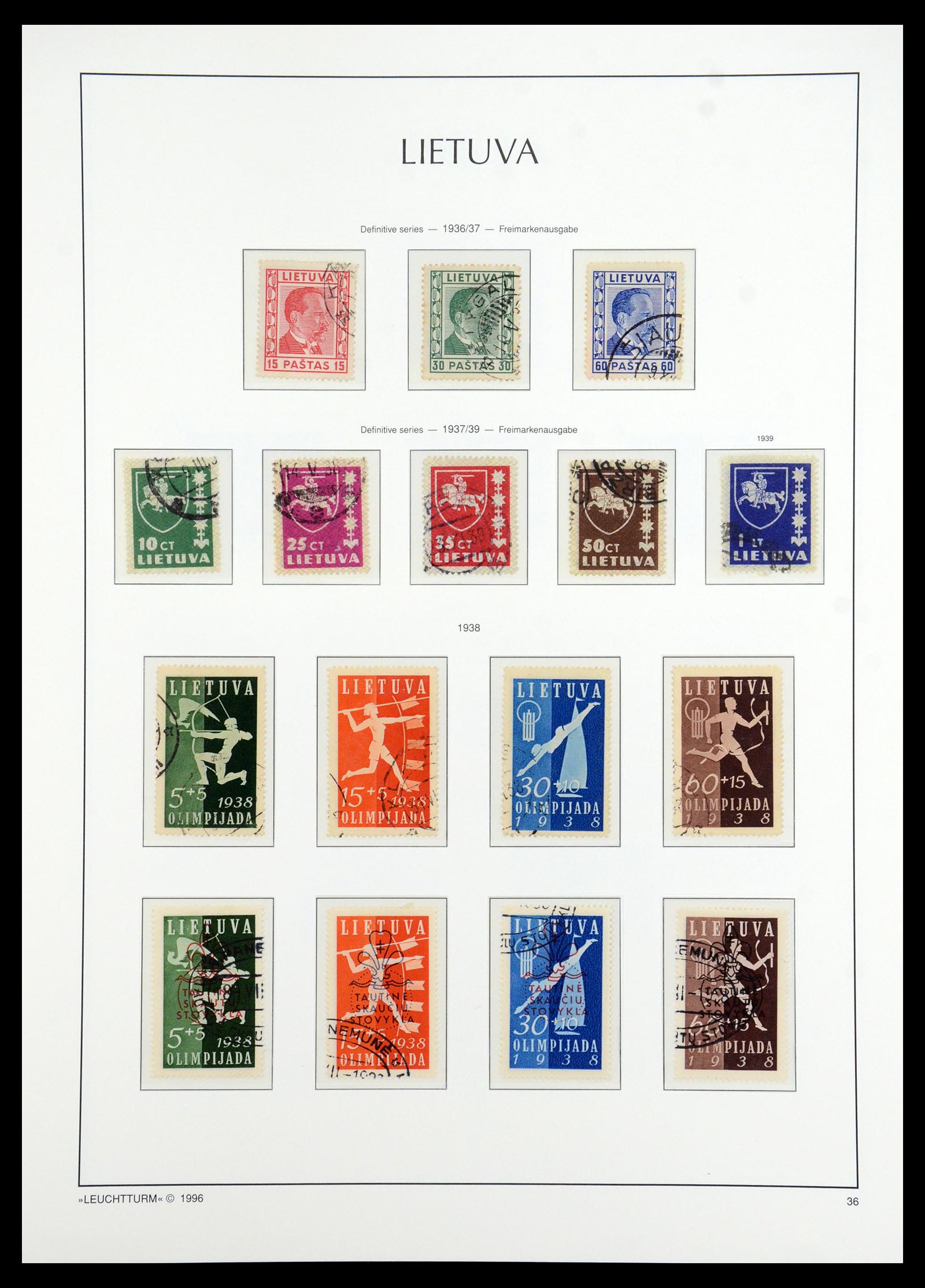 35349 075 - Stamp Collection 35349 Baltic States 1918-1940.