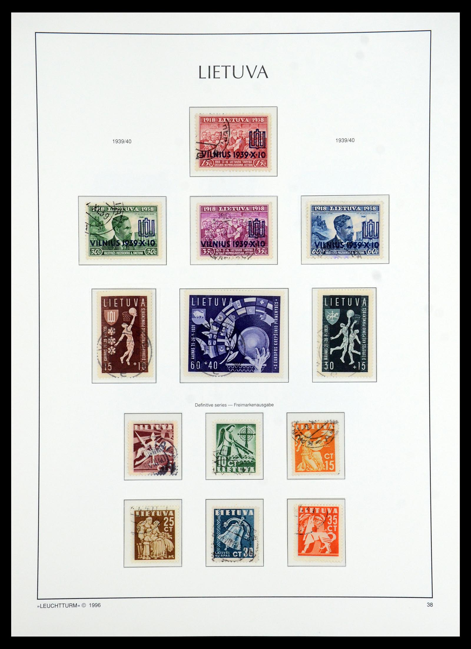 35349 078 - Stamp Collection 35349 Baltic States 1918-1940.