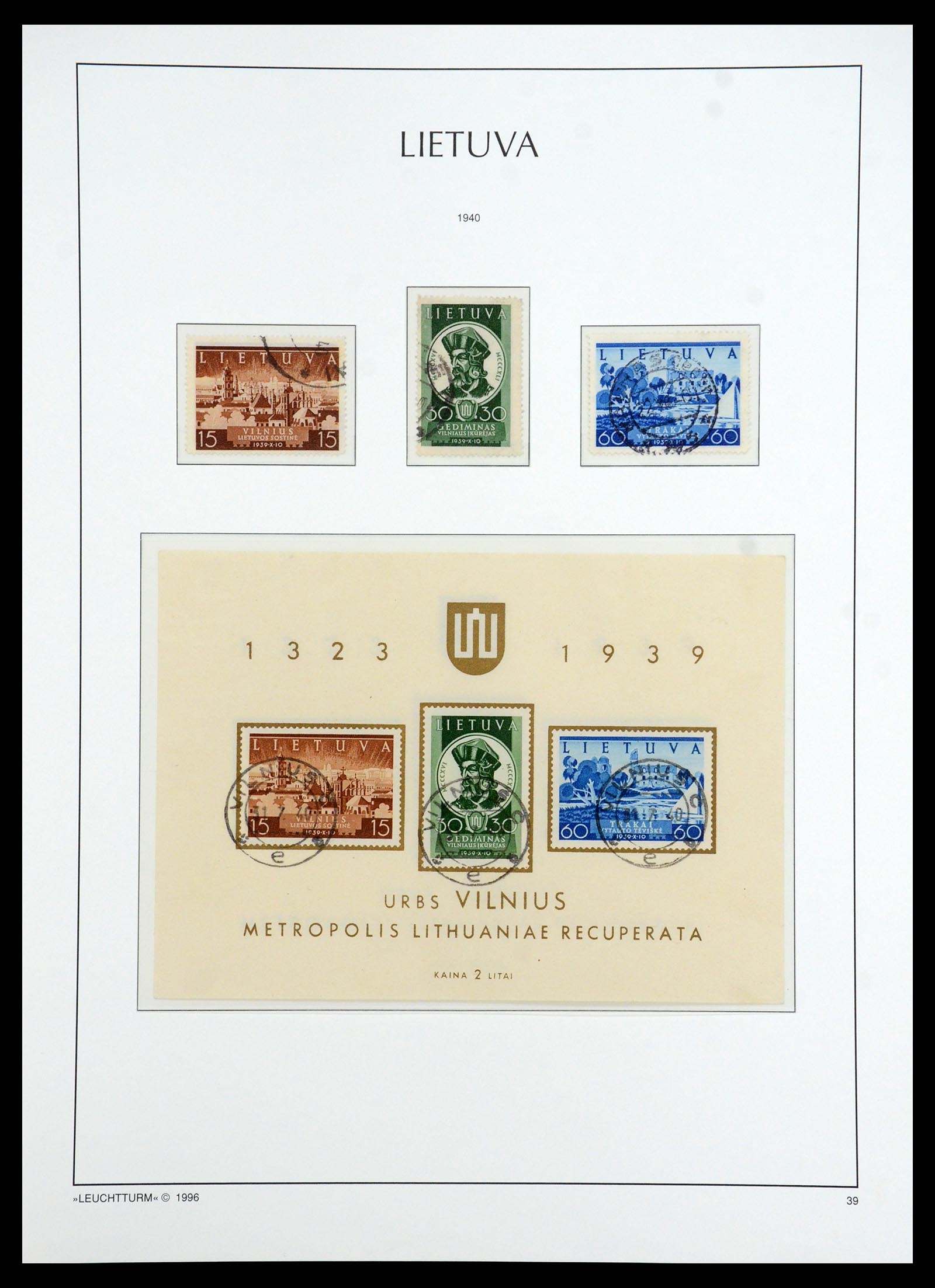 35349 079 - Stamp Collection 35349 Baltic States 1918-1940.