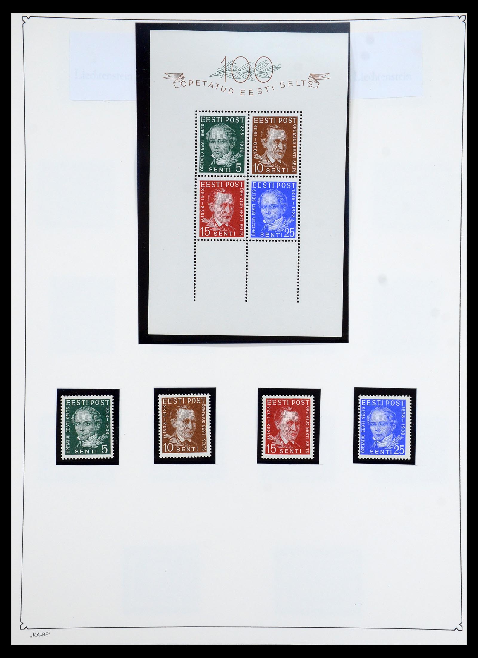 35349 101 - Postzegelverzameling 35349 Baltische Staten 1918-1940.