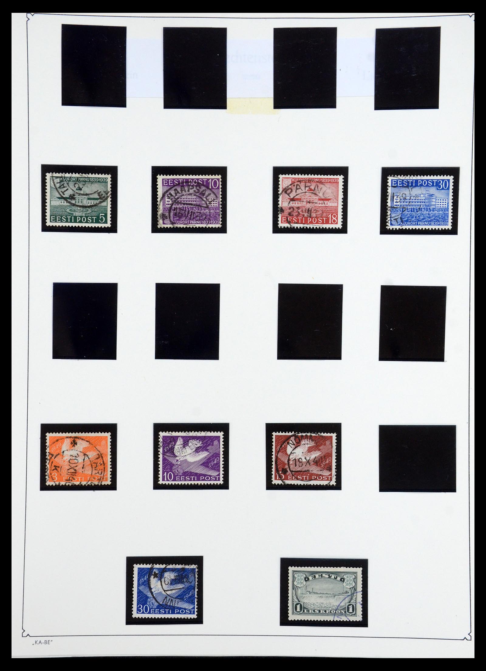 35349 102 - Postzegelverzameling 35349 Baltische Staten 1918-1940.