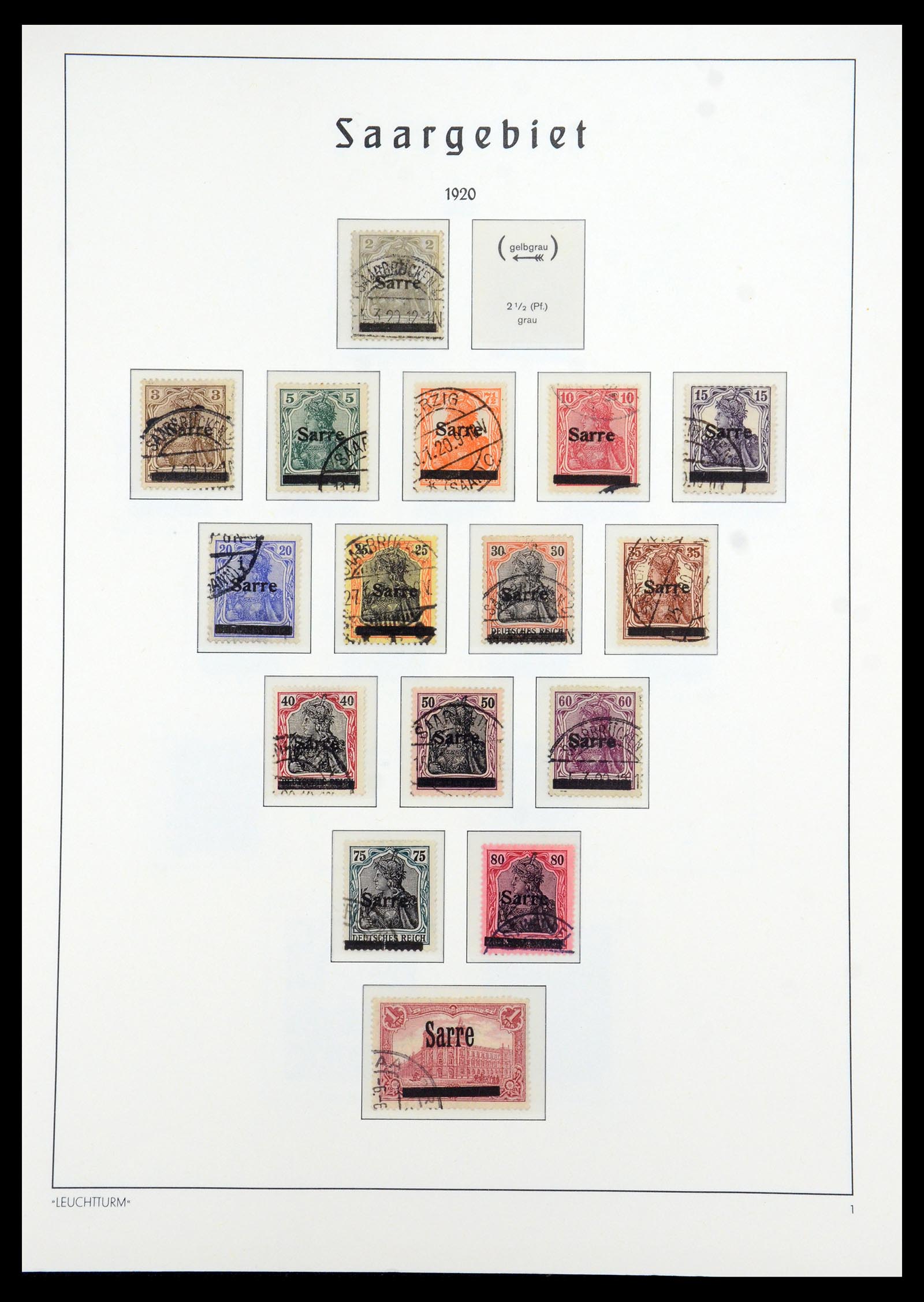 35350 001 - Postzegelverzameling 35350 Saar 1920-1959.