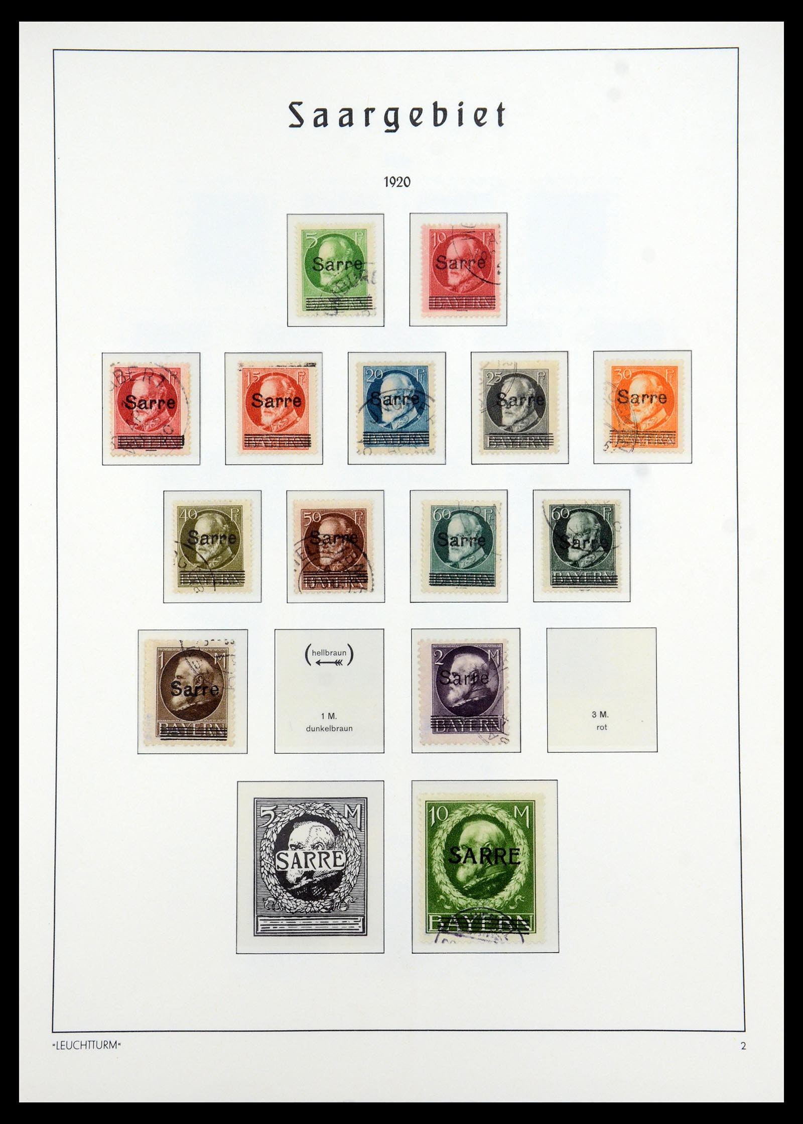 35350 002 - Postzegelverzameling 35350 Saar 1920-1959.