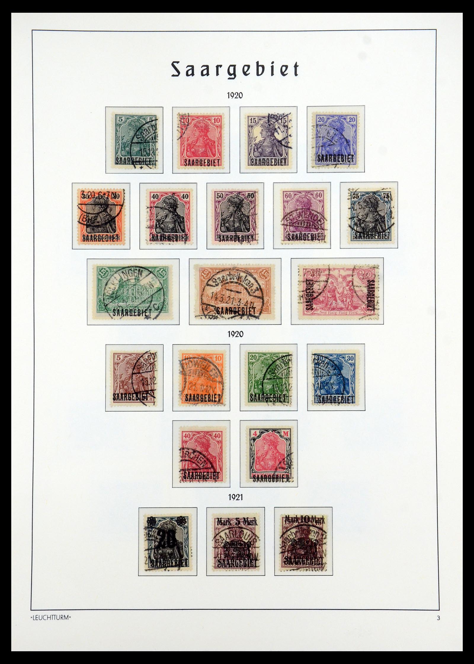 35350 003 - Postzegelverzameling 35350 Saar 1920-1959.