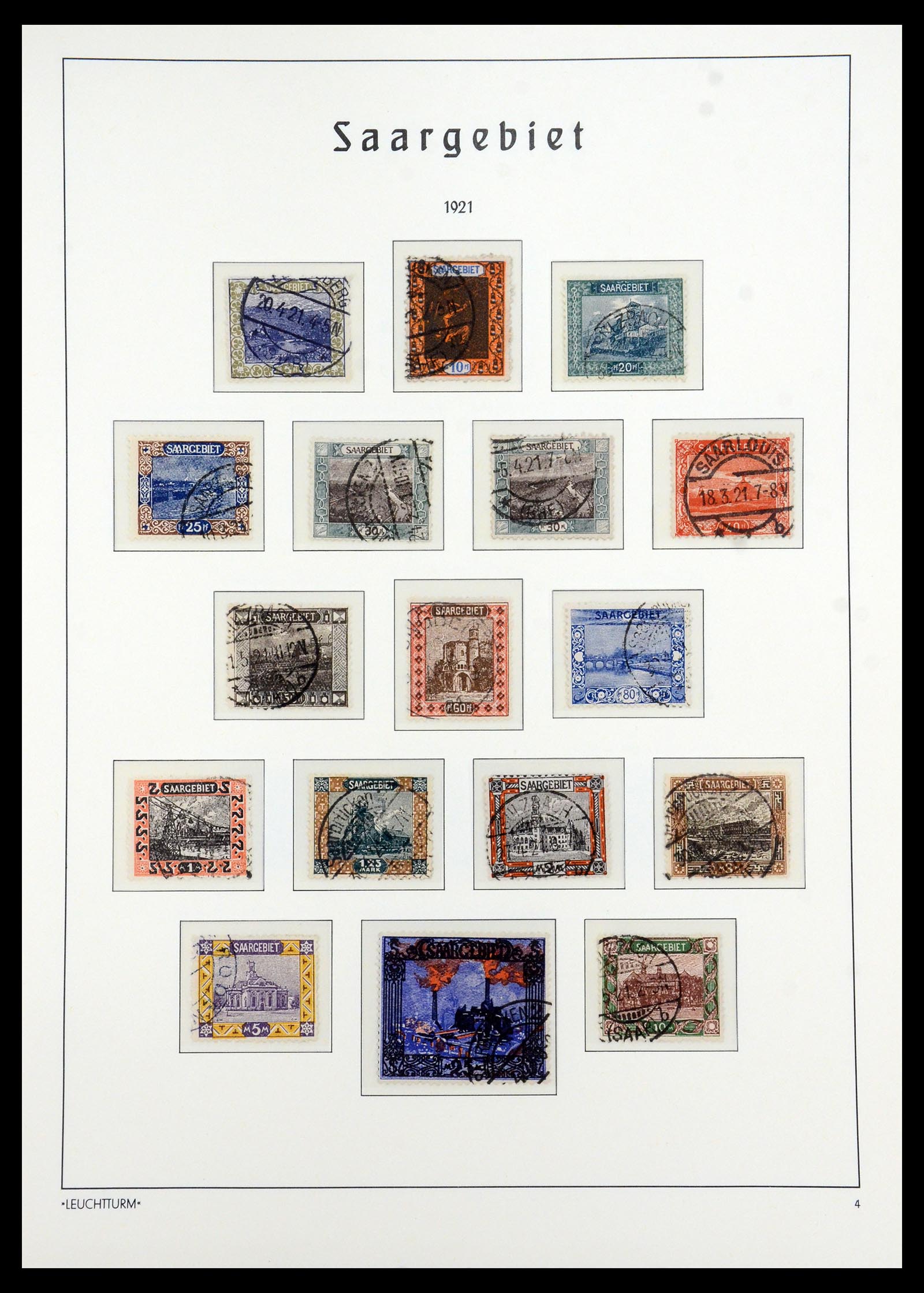 35350 004 - Postzegelverzameling 35350 Saar 1920-1959.