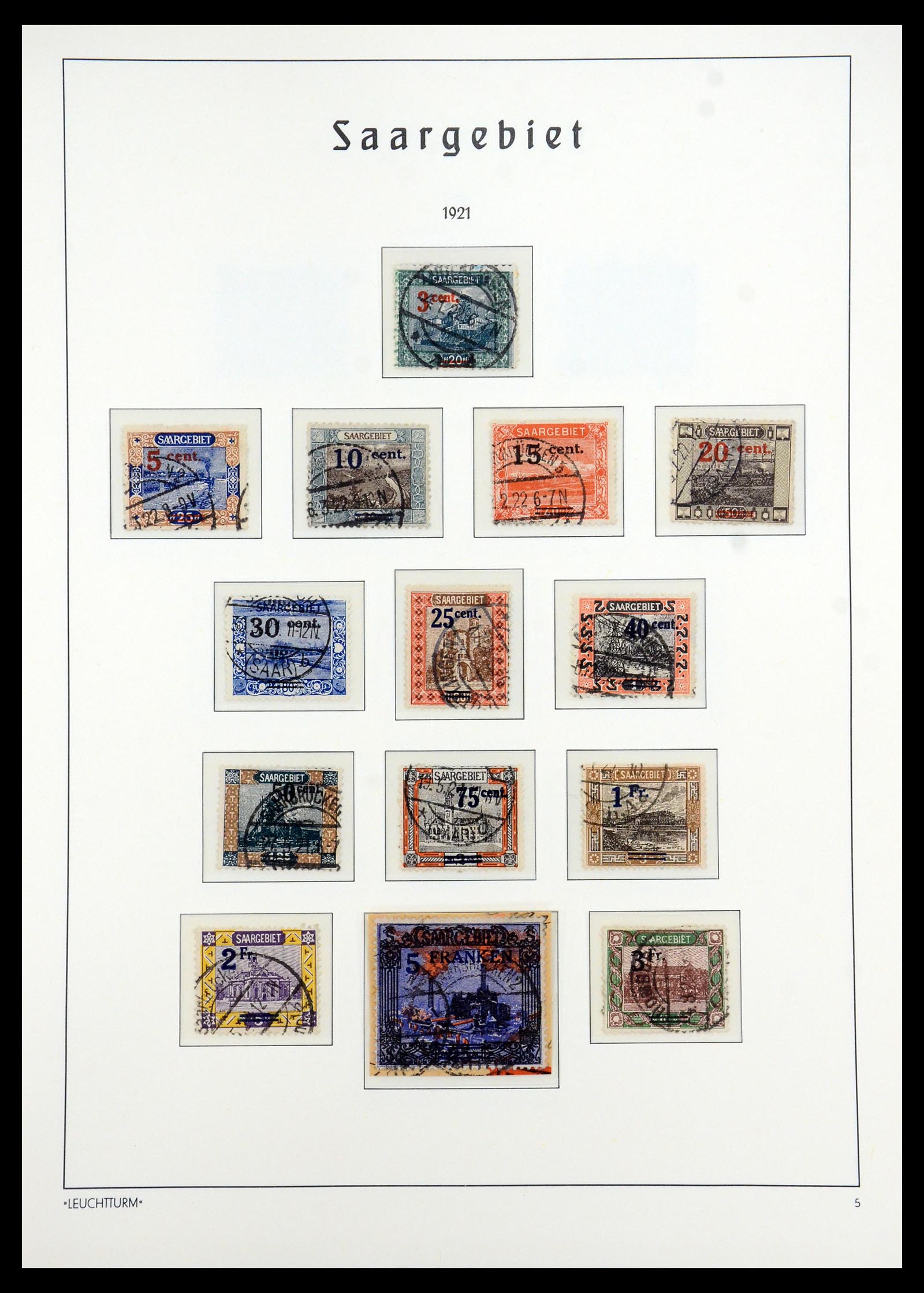 35350 005 - Postzegelverzameling 35350 Saar 1920-1959.