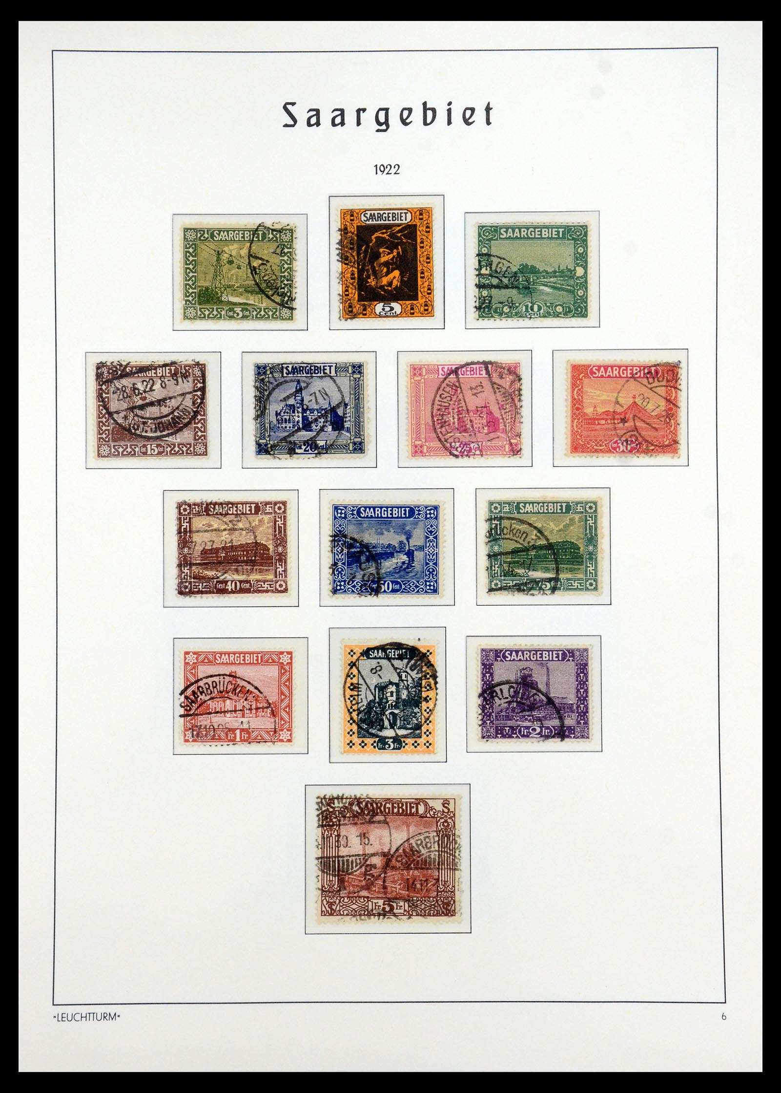 35350 006 - Postzegelverzameling 35350 Saar 1920-1959.