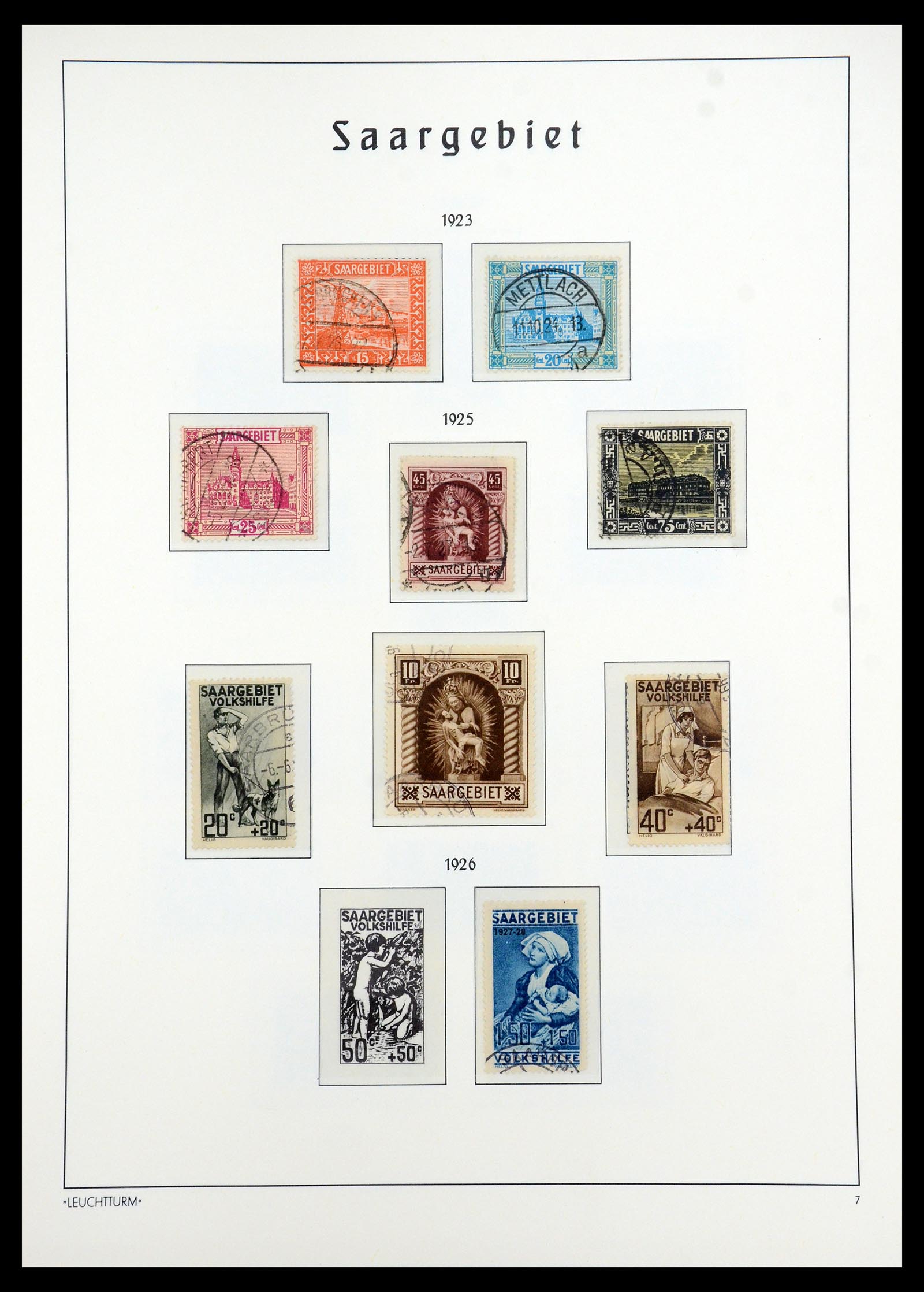 35350 007 - Postzegelverzameling 35350 Saar 1920-1959.