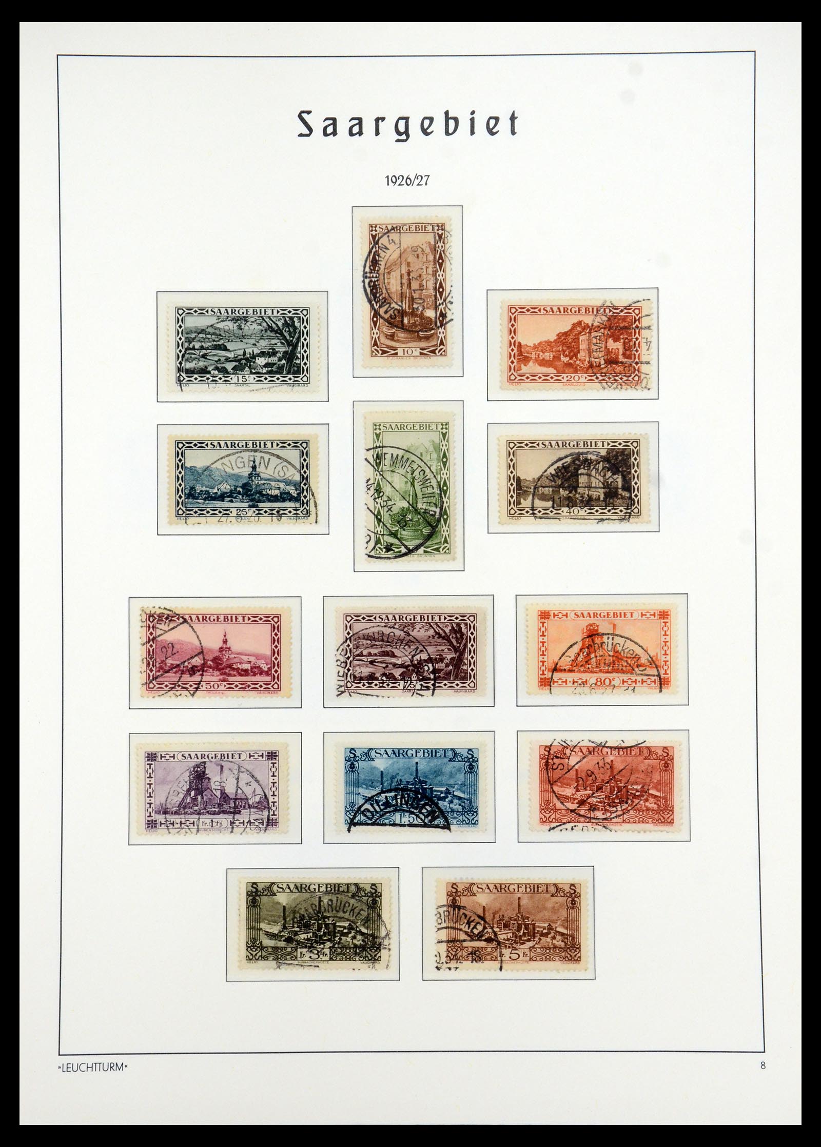 35350 008 - Postzegelverzameling 35350 Saar 1920-1959.
