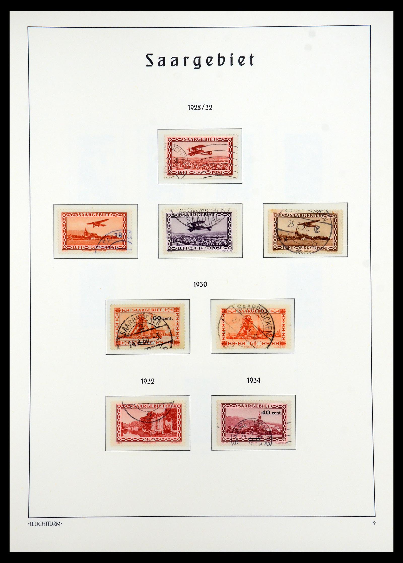 35350 009 - Postzegelverzameling 35350 Saar 1920-1959.
