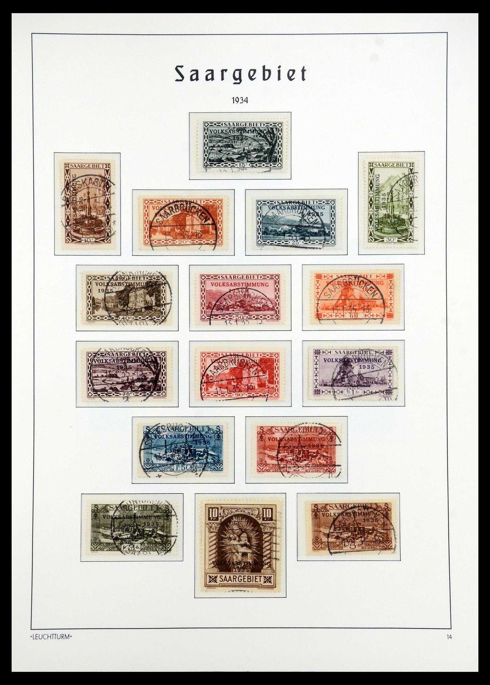 35350 011 - Stamp Collection 35350 Saar 1920-1959.