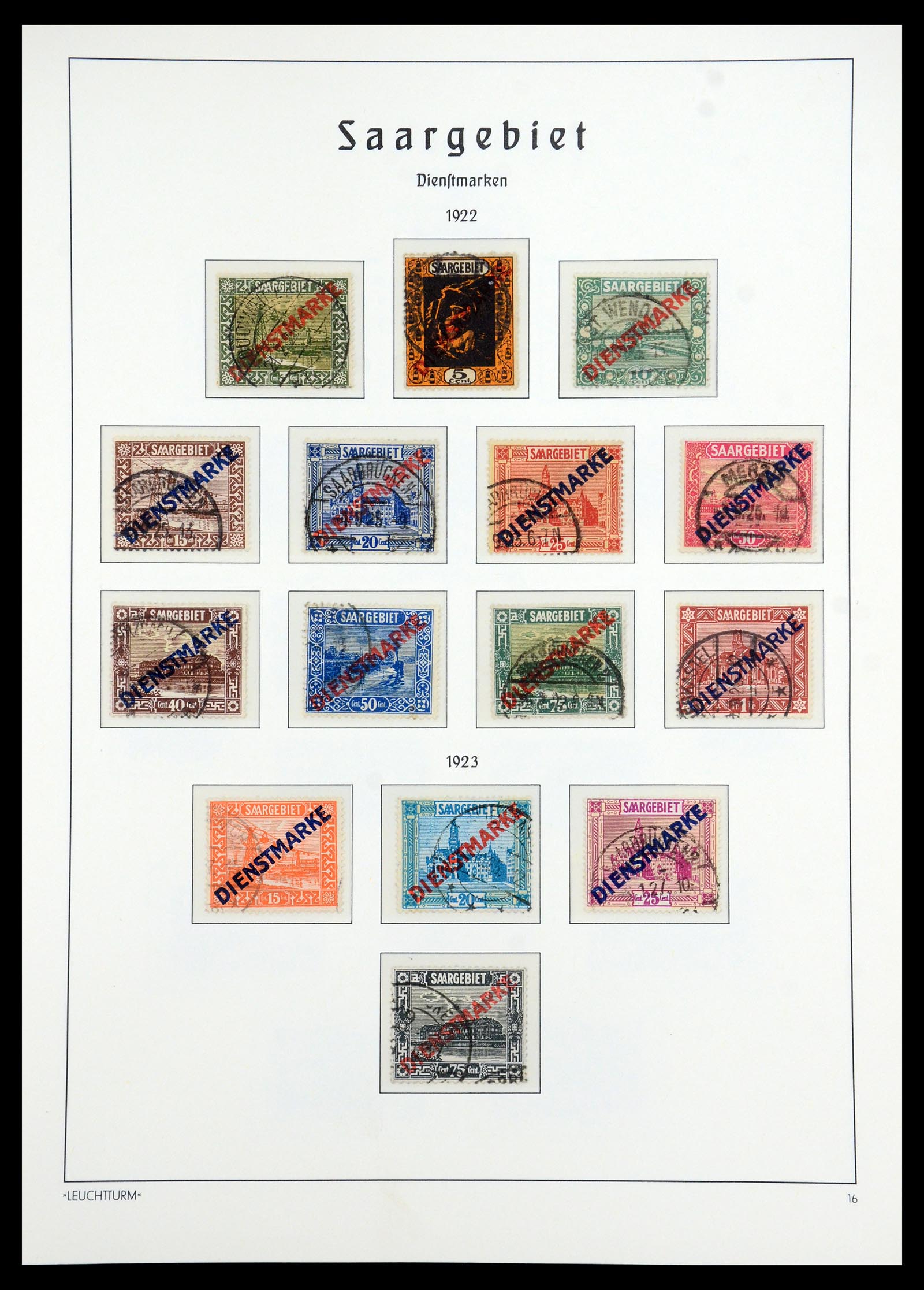 35350 013 - Postzegelverzameling 35350 Saar 1920-1959.