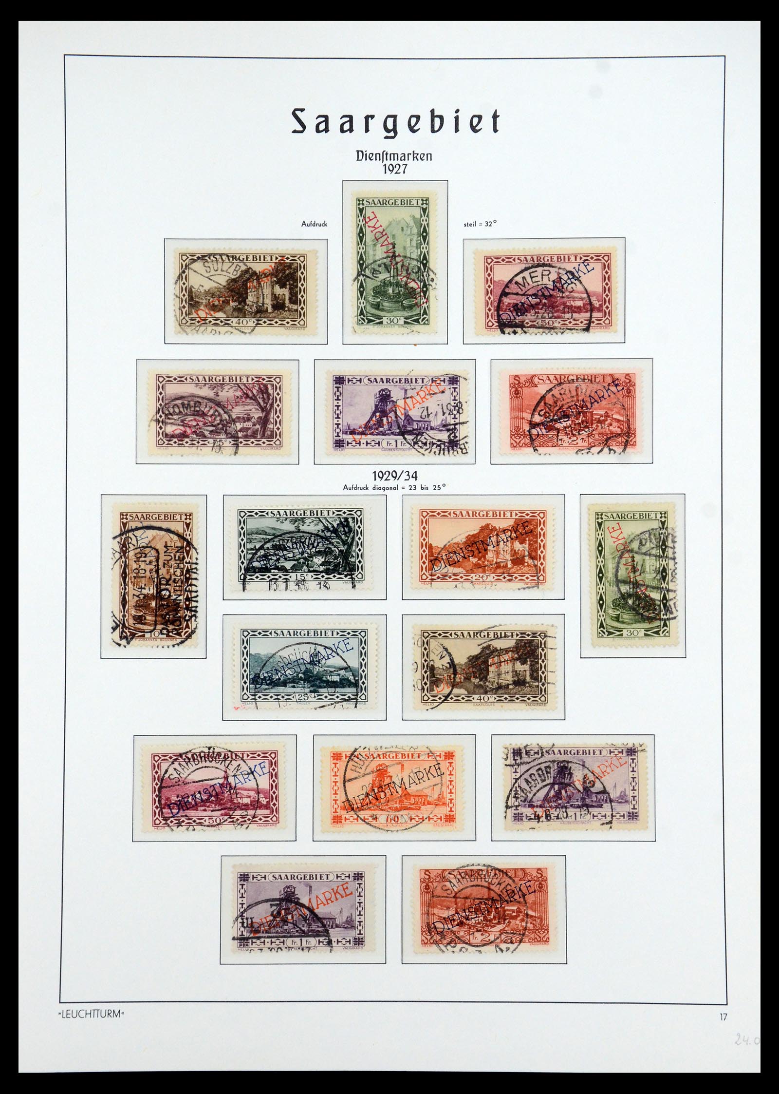 35350 014 - Postzegelverzameling 35350 Saar 1920-1959.
