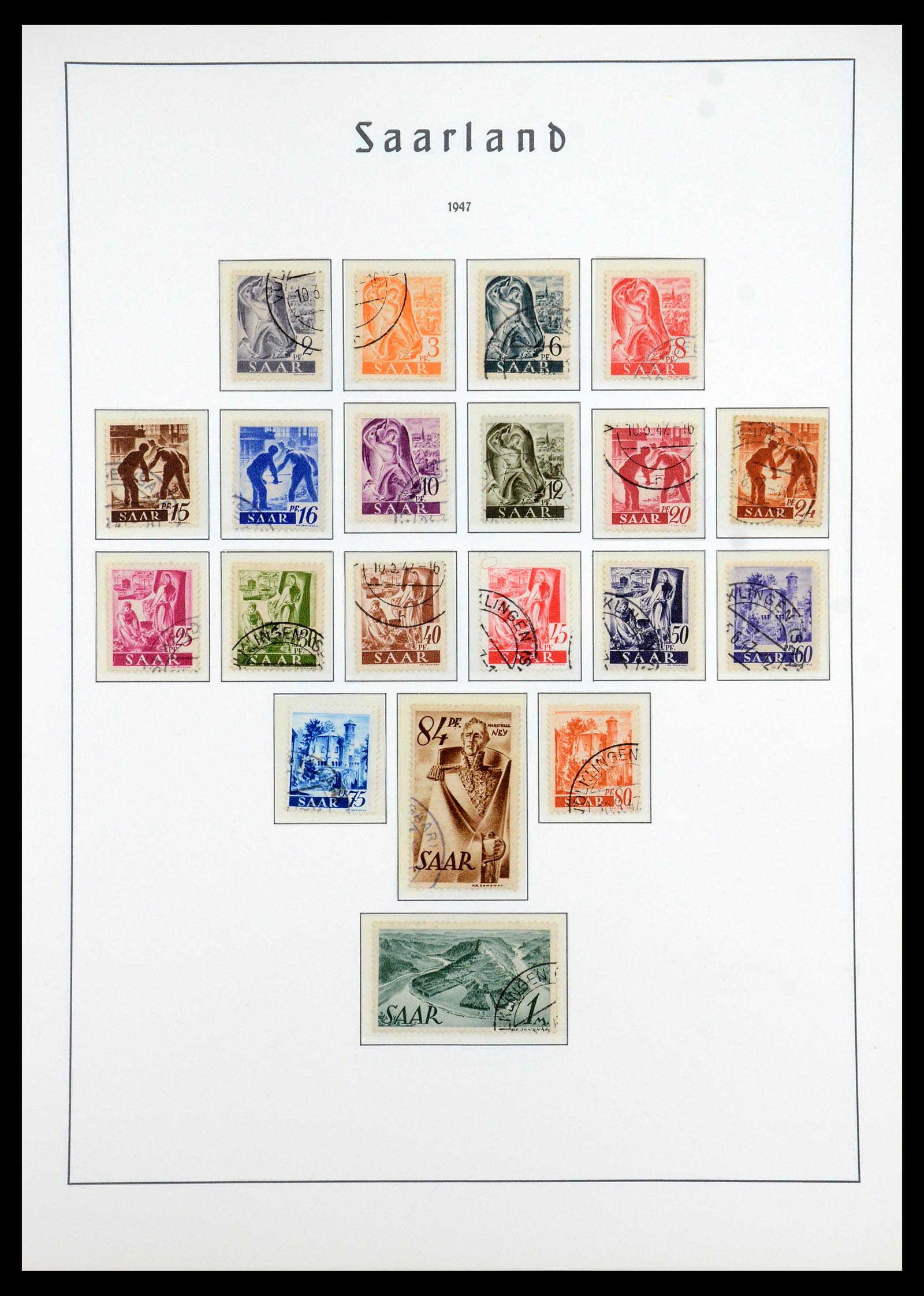 35350 015 - Stamp Collection 35350 Saar 1920-1959.