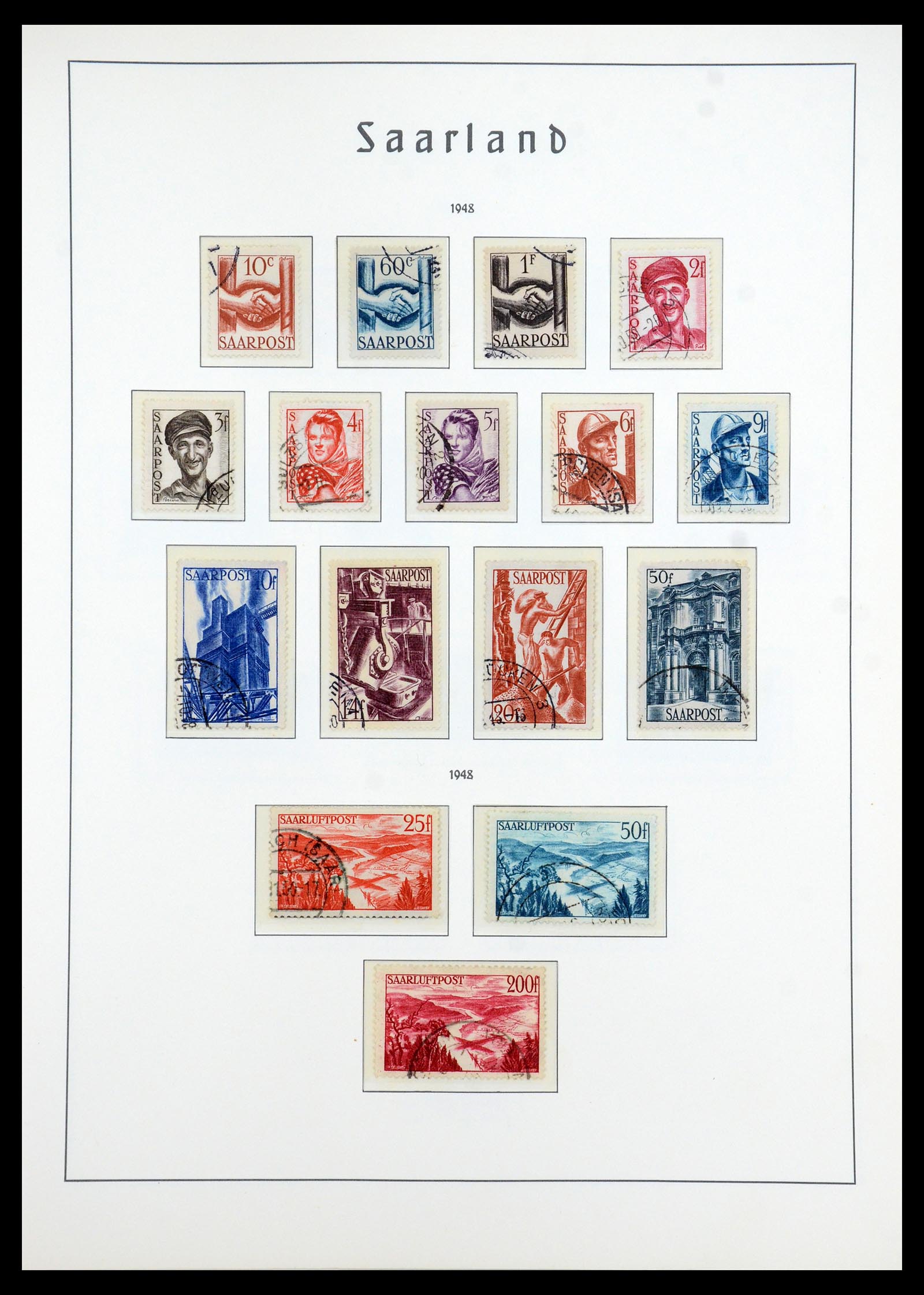 35350 018 - Postzegelverzameling 35350 Saar 1920-1959.