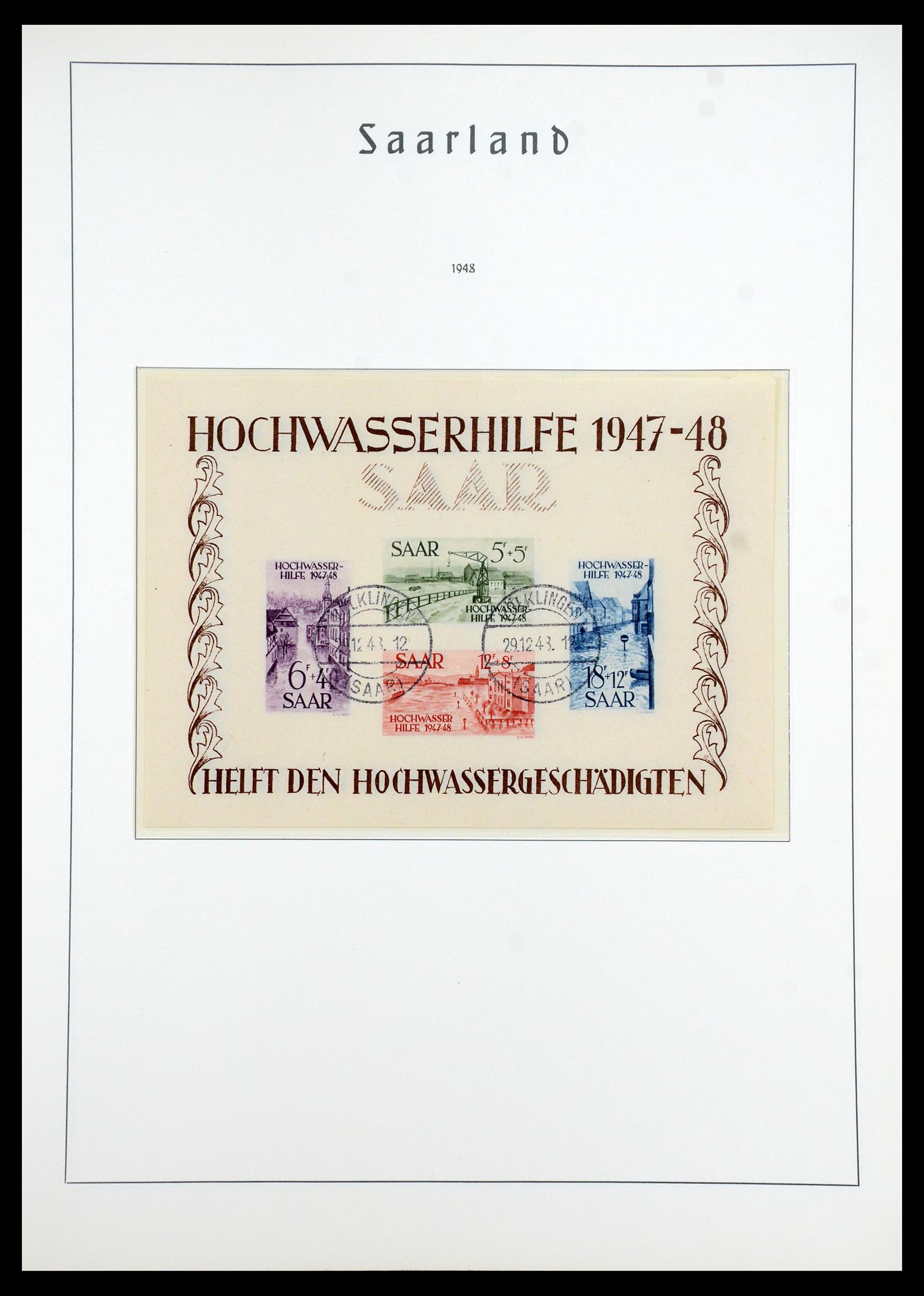 35350 020 - Stamp Collection 35350 Saar 1920-1959.