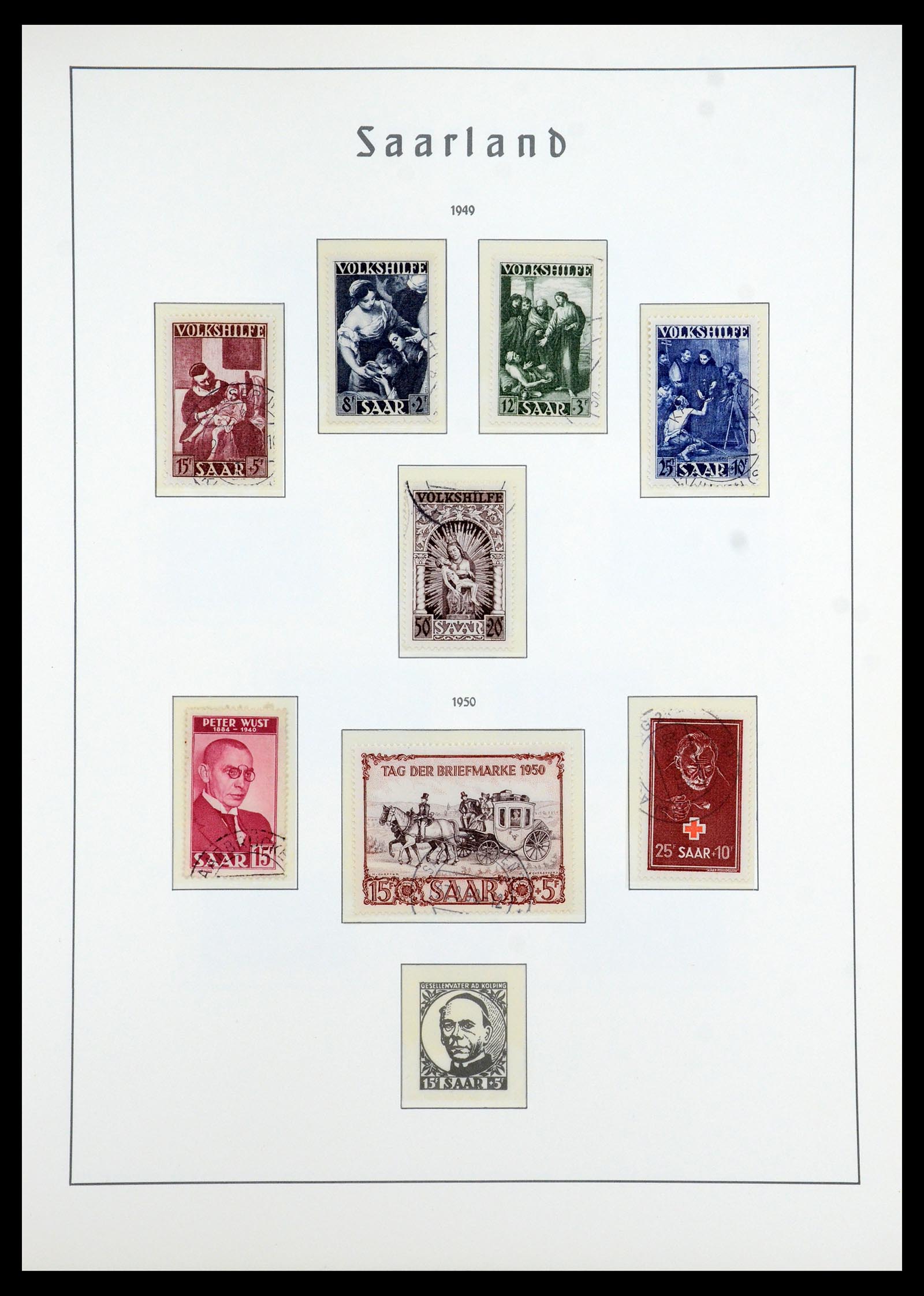 35350 023 - Stamp Collection 35350 Saar 1920-1959.