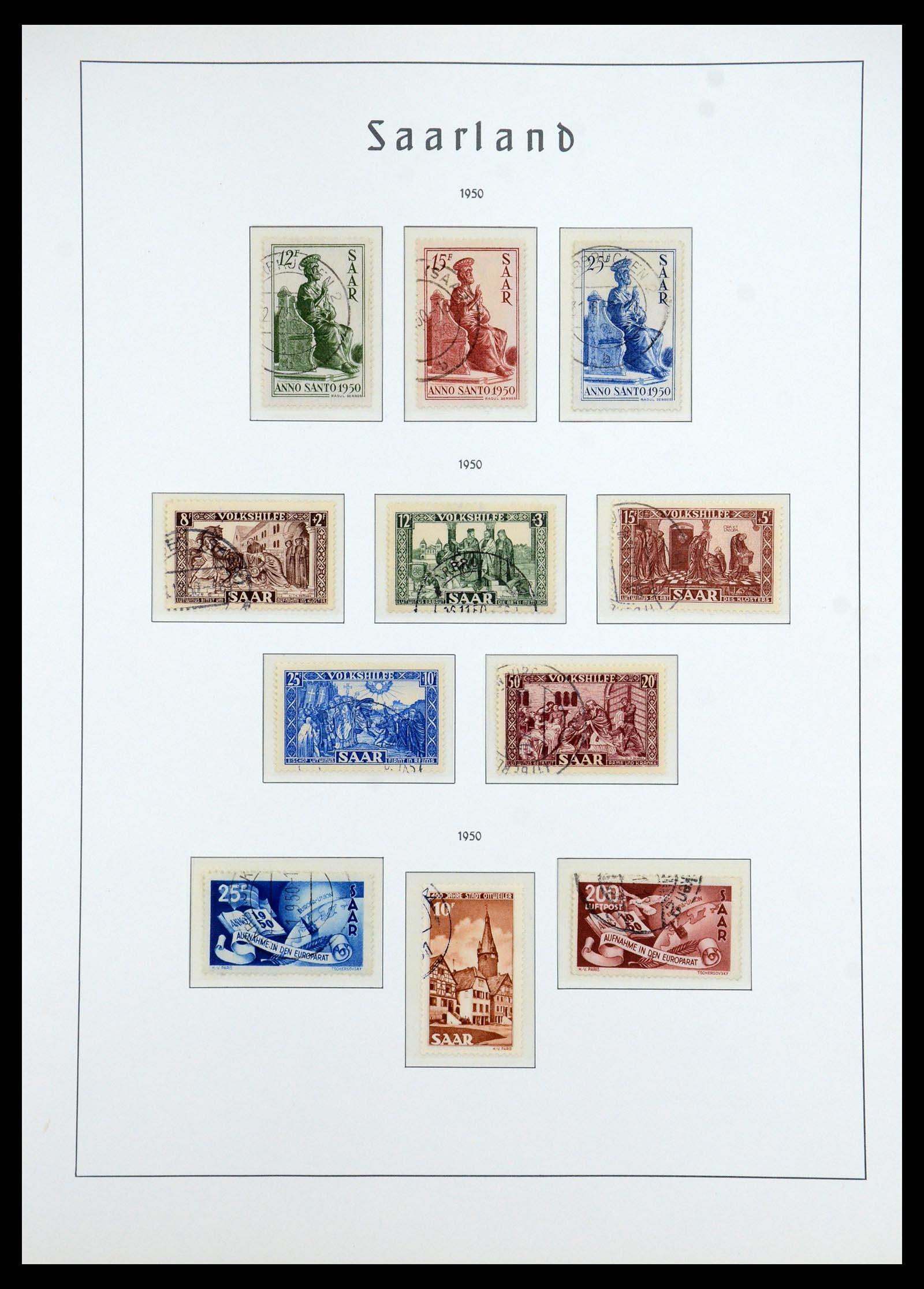 35350 024 - Stamp Collection 35350 Saar 1920-1959.