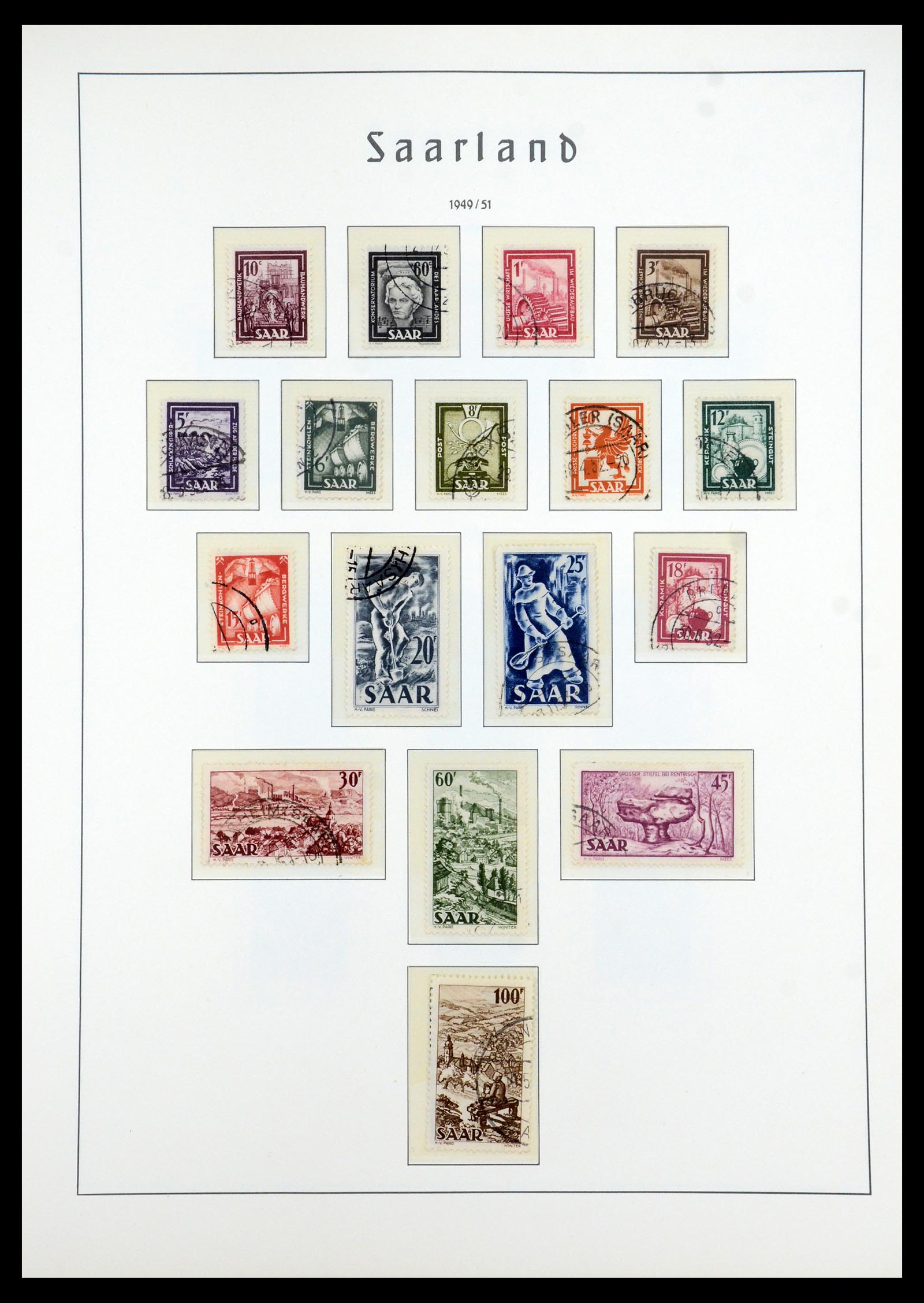 35350 025 - Stamp Collection 35350 Saar 1920-1959.