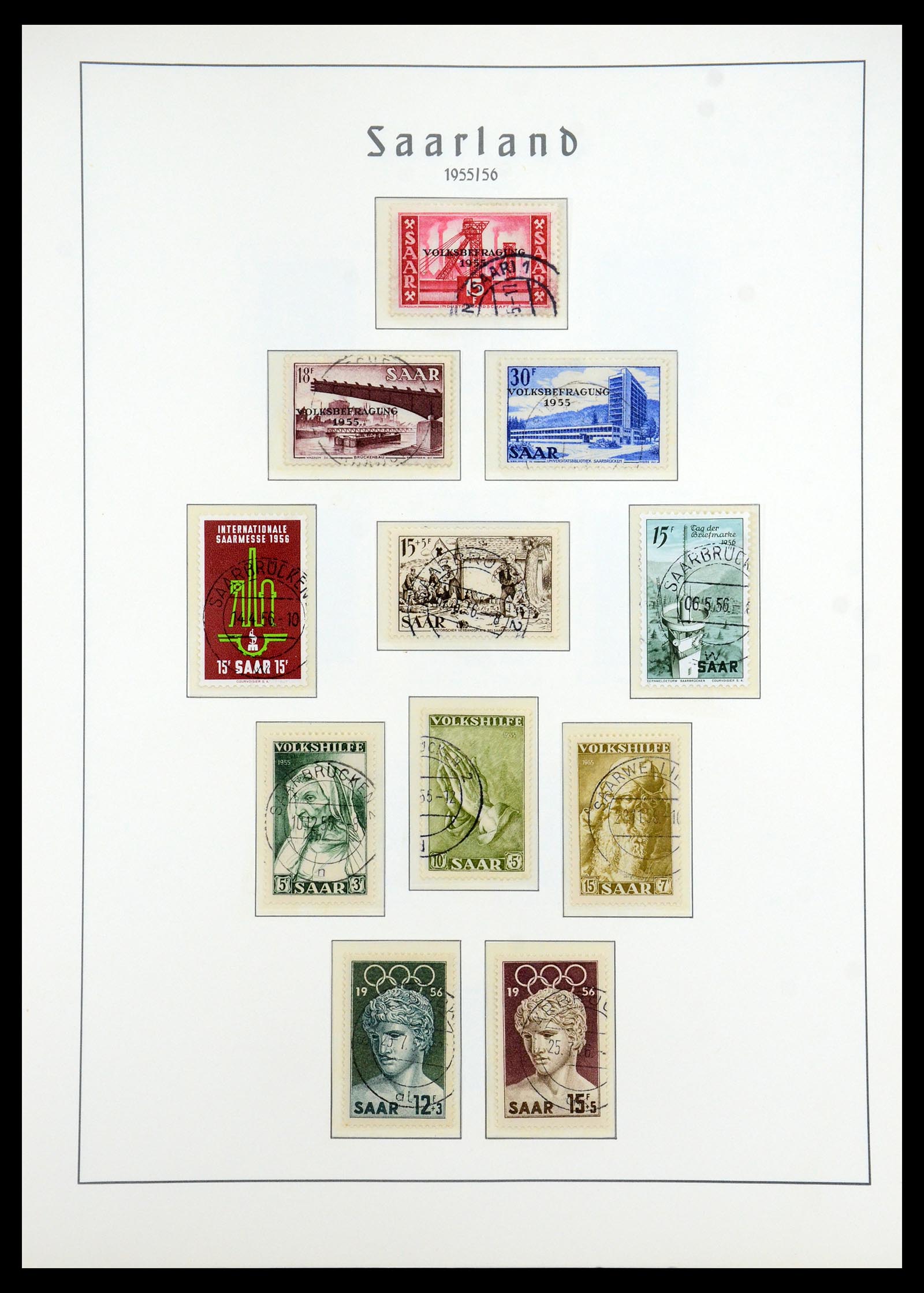 35350 033 - Stamp Collection 35350 Saar 1920-1959.