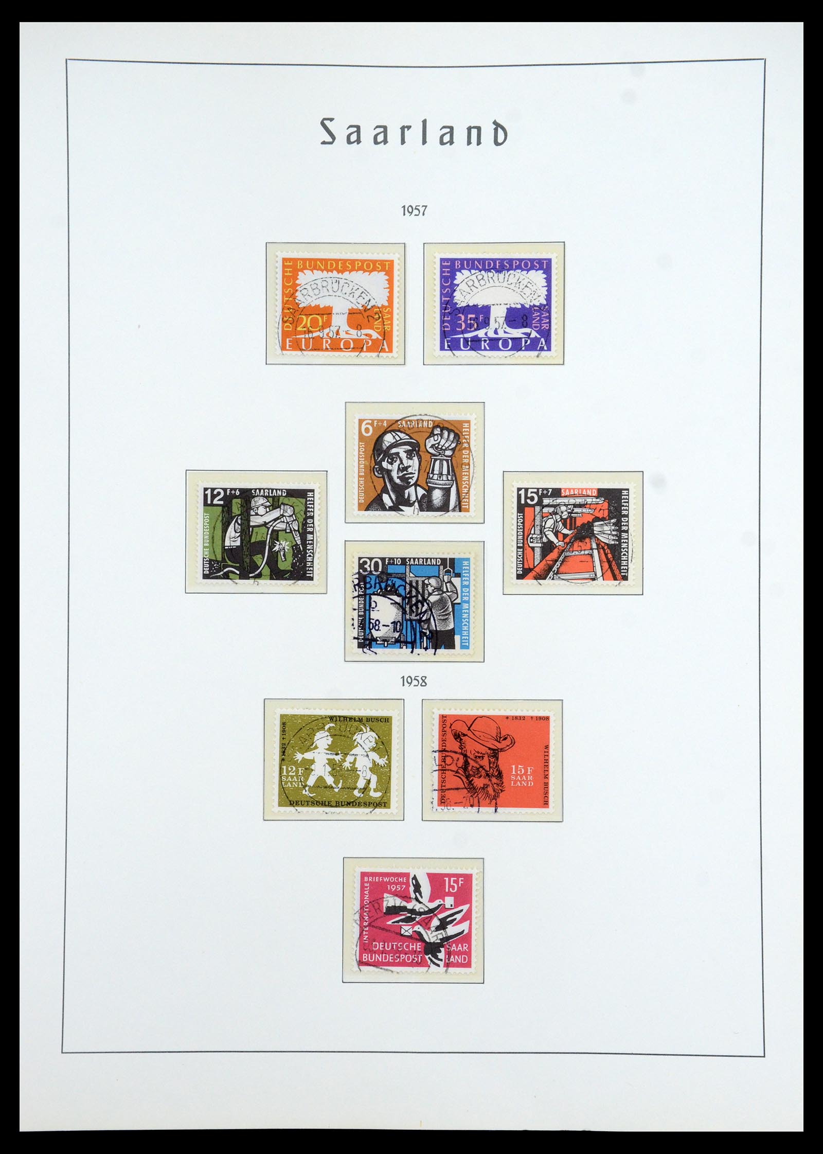 35350 037 - Stamp Collection 35350 Saar 1920-1959.