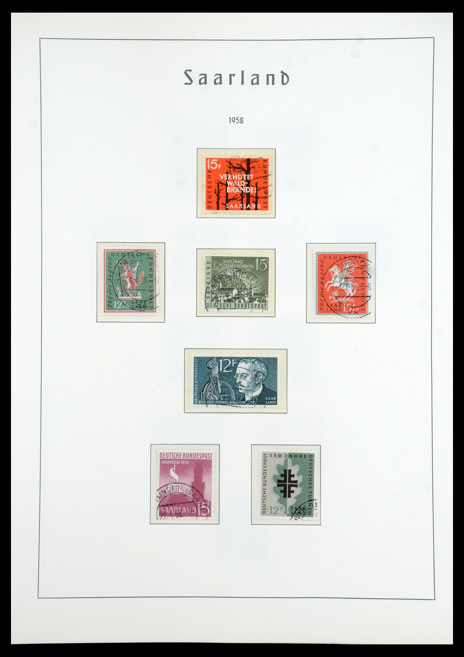 35350 038 - Stamp Collection 35350 Saar 1920-1959.