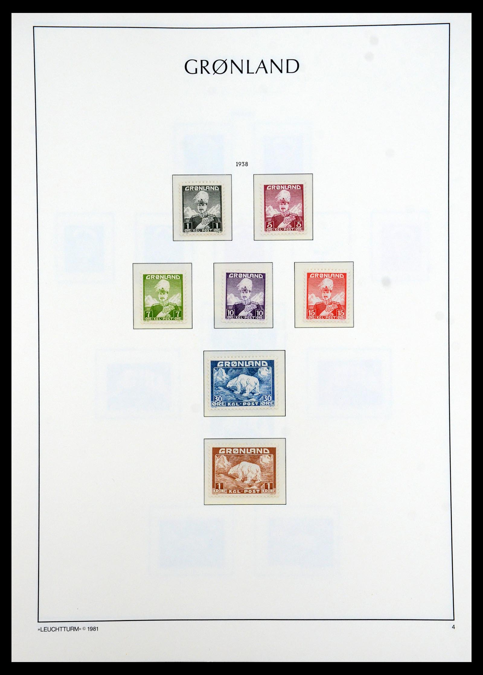 35351 003 - Postzegelverzameling 35351 Groenland 1911-1990.